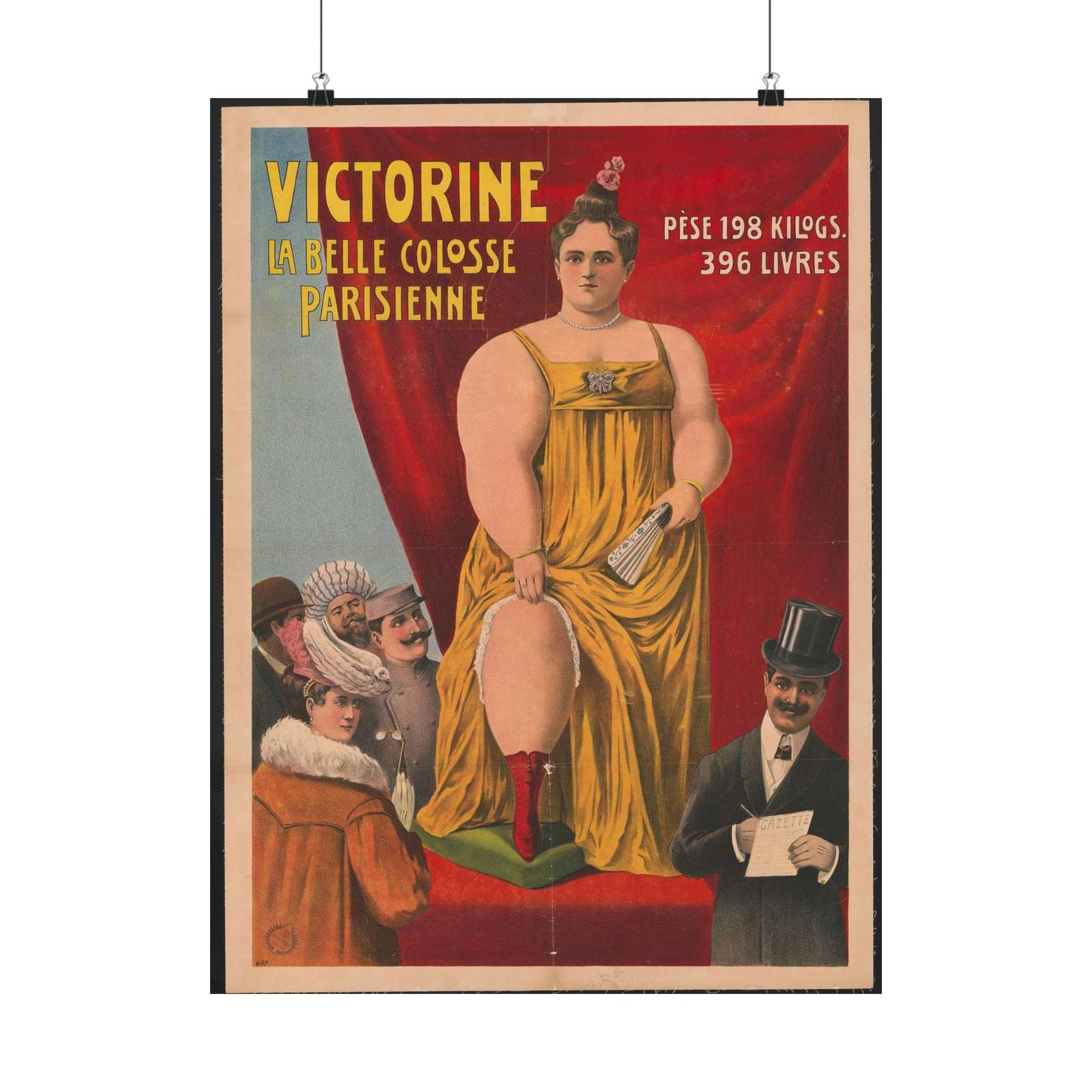 Victorine - La bele colosse Parisienne High Quality Matte Wall Art Poster for Home, Office, Classroom