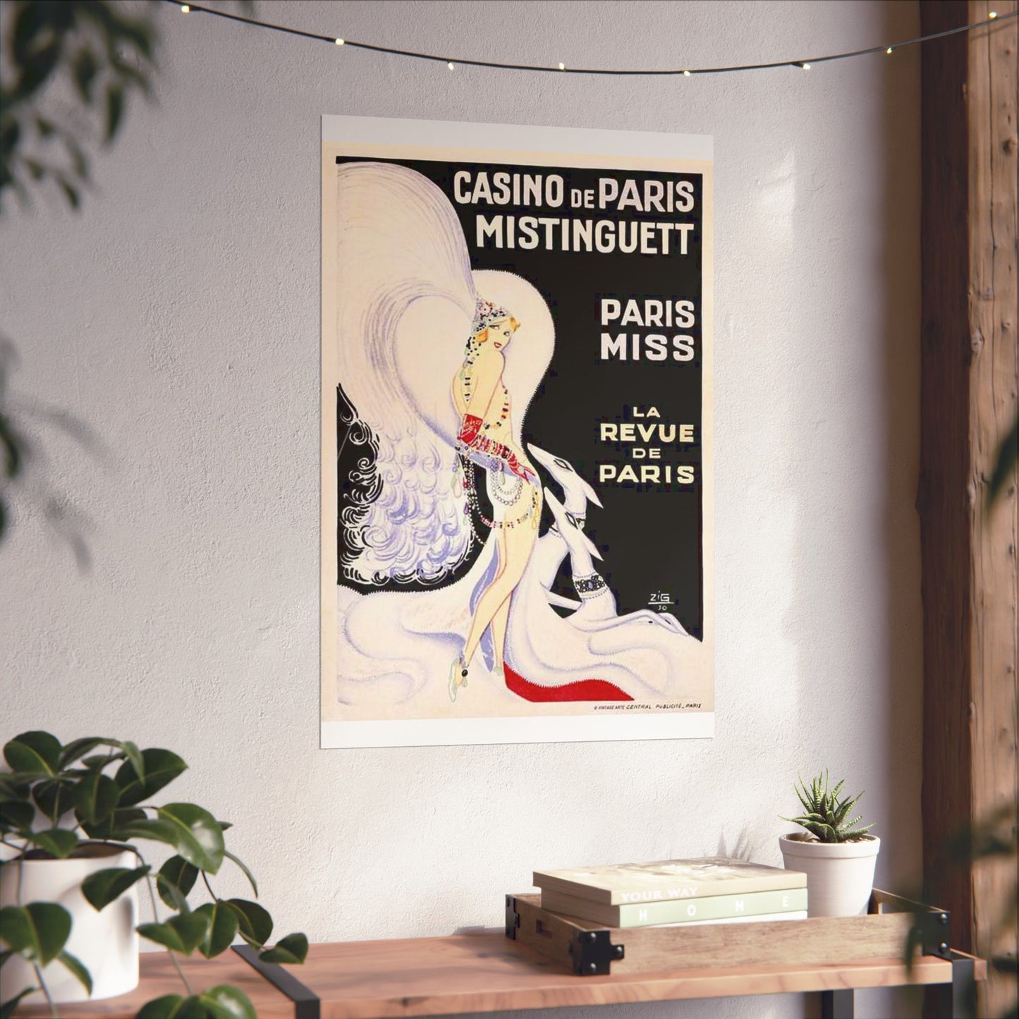 Louis Gaudin - La Revue de Paris 1930 High Quality Matte Wall Art Poster for Home, Office, Classroom