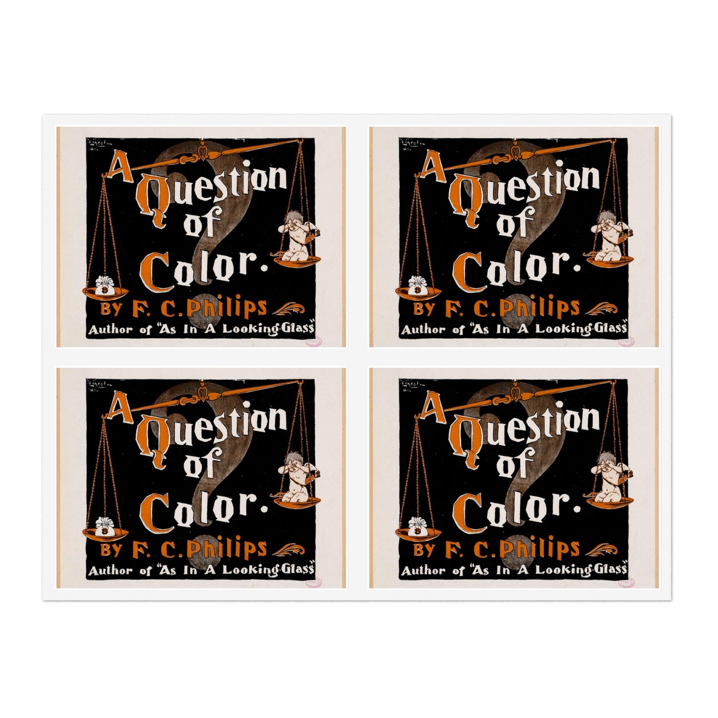 A question of color by F. C. Philips Laminated UV Protective Vinyl Stickers