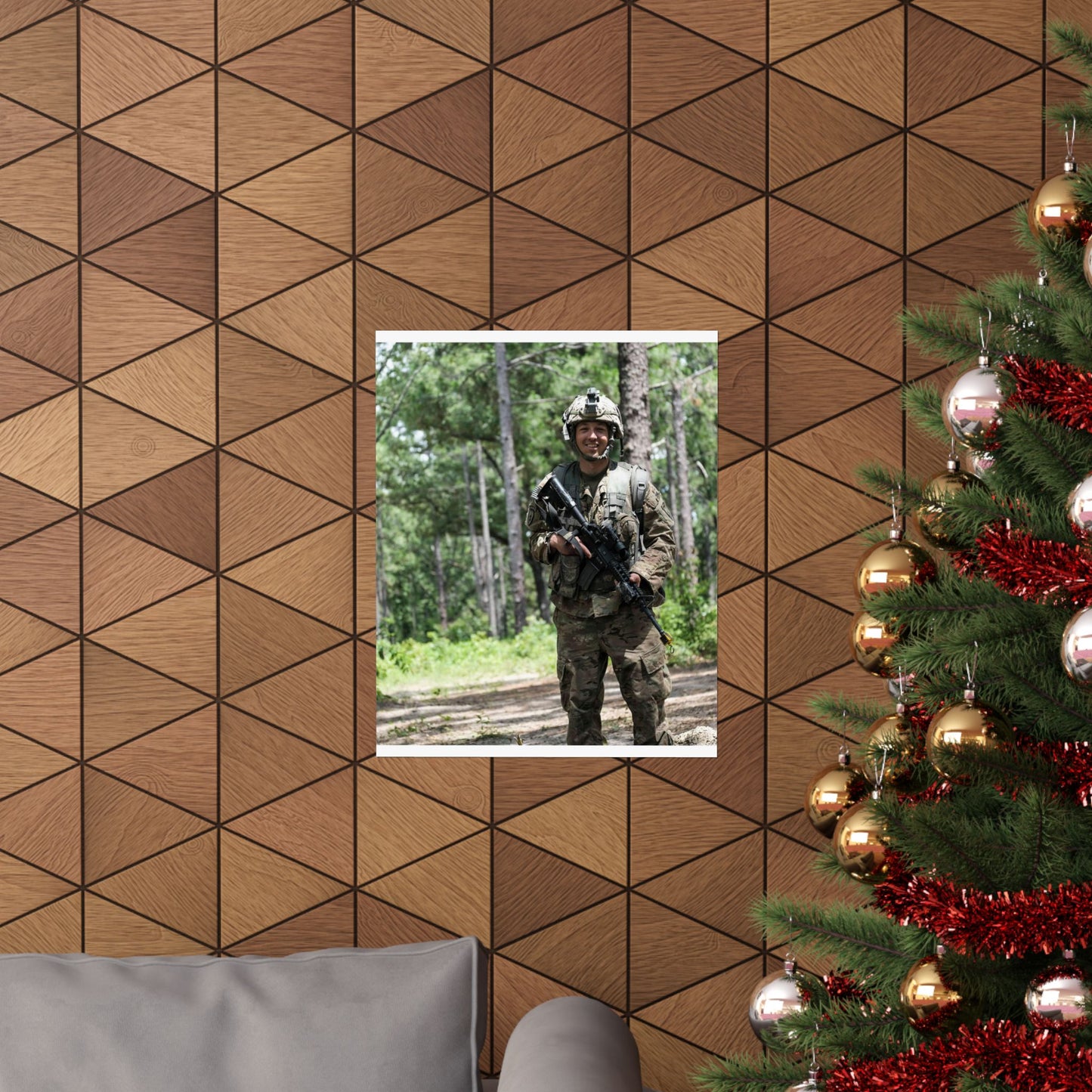 1st Lt. Jamieson Barnes an officer with Headquarters, High Quality Matte Wall Art Poster for Home, Office, Classroom