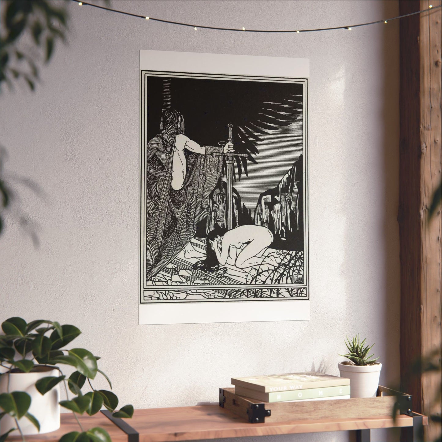Juda 3 - Art nouveau public domain image High Quality Matte Wall Art Poster for Home, Office, Classroom