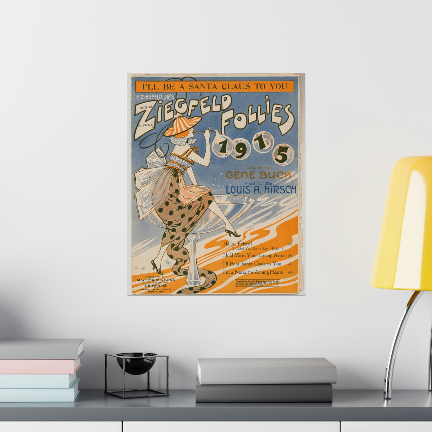 I'll be a Santa Claus to you - Sheet music, Popular songs of the day High Quality Matte Wall Art Poster for Home, Office, Classroom