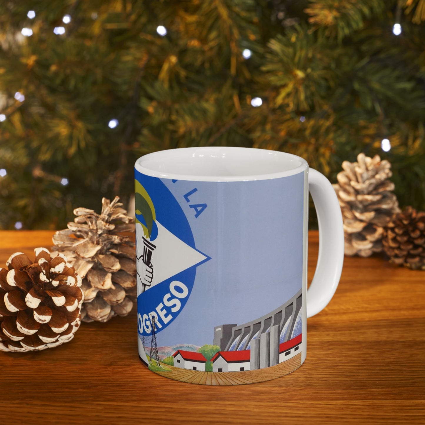 Alliance Posters, Cold War American Propaganda poster Beautiful Novelty Ceramic Coffee Mug 11oz