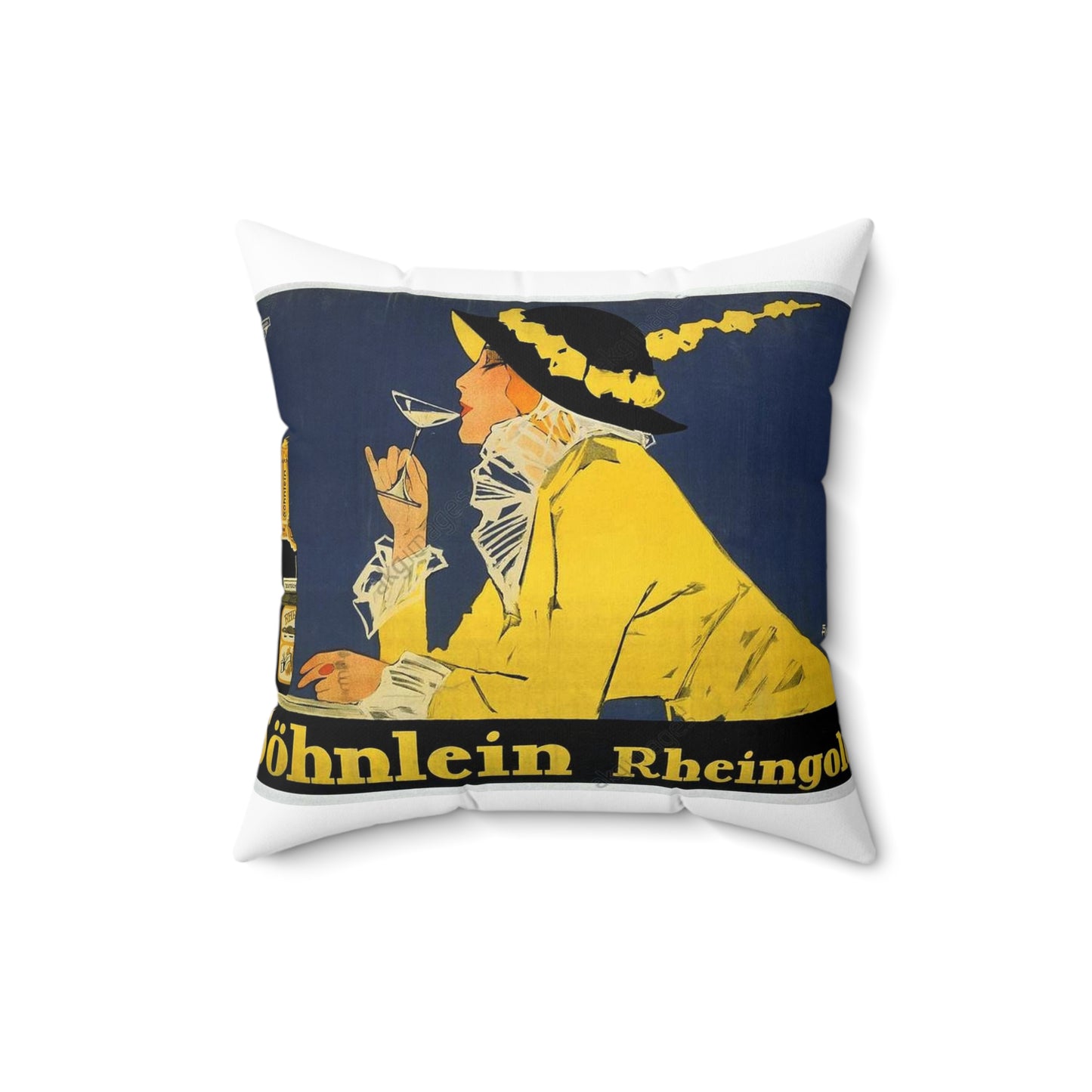Fritz Rumpf (1888-1949) - Söhnlein Rheingold, c. 1910 Decorative Accent Square Pillow