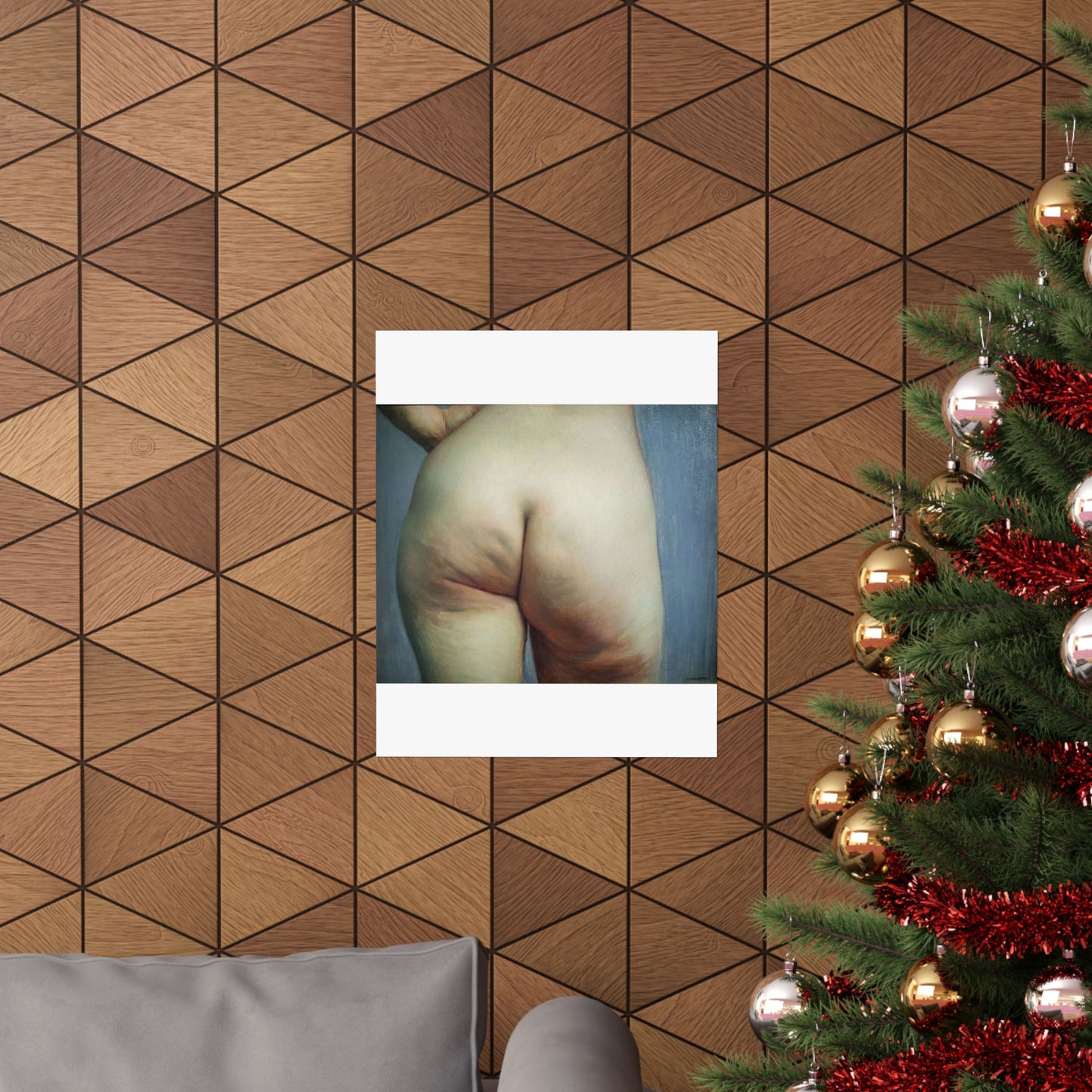 Étude de fesses - Public domain painting High Quality Matte Wall Art Poster for Home, Office, Classroom