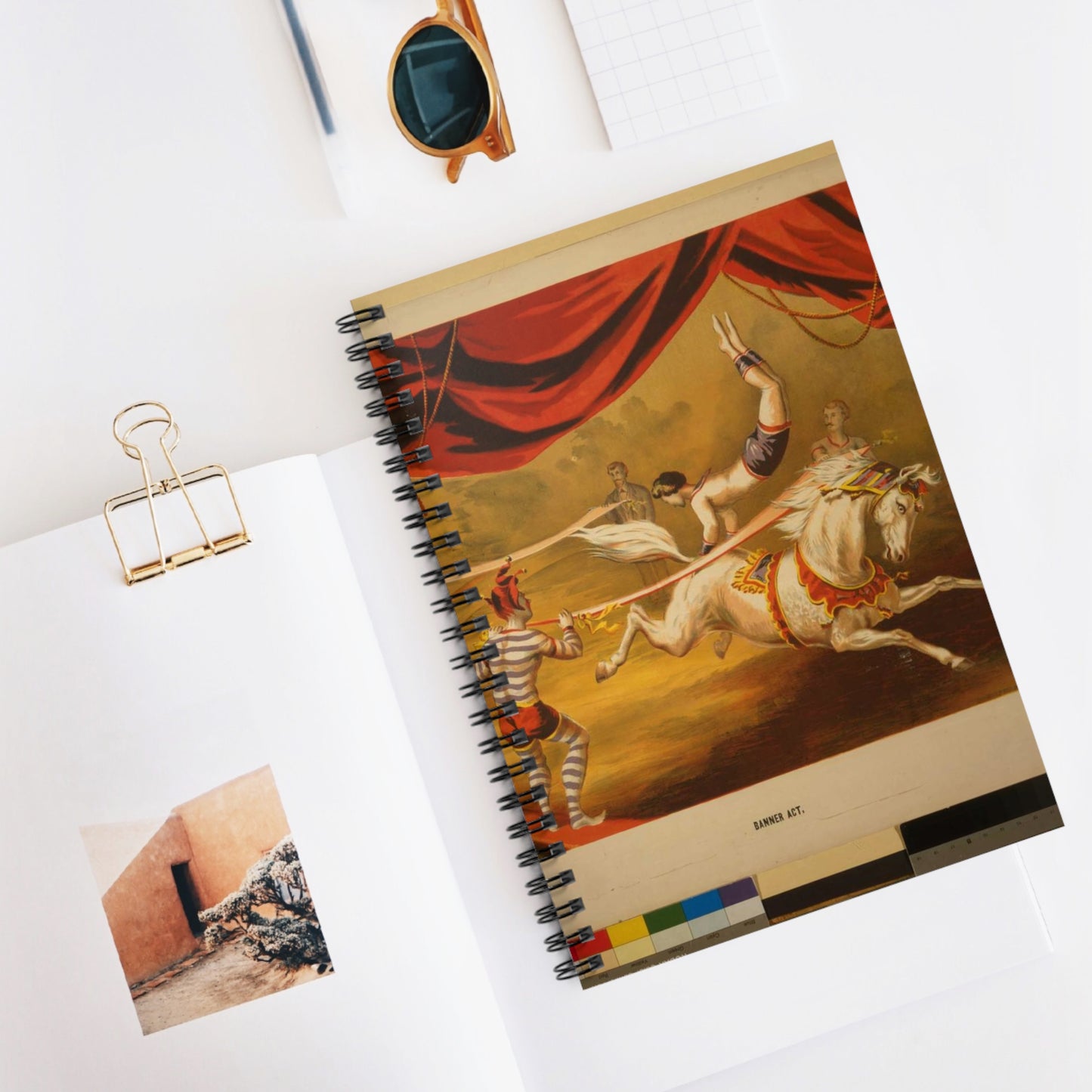 Banner act - Print, Library of Congress collection Spiral Bound Ruled Notebook with Printed Cover