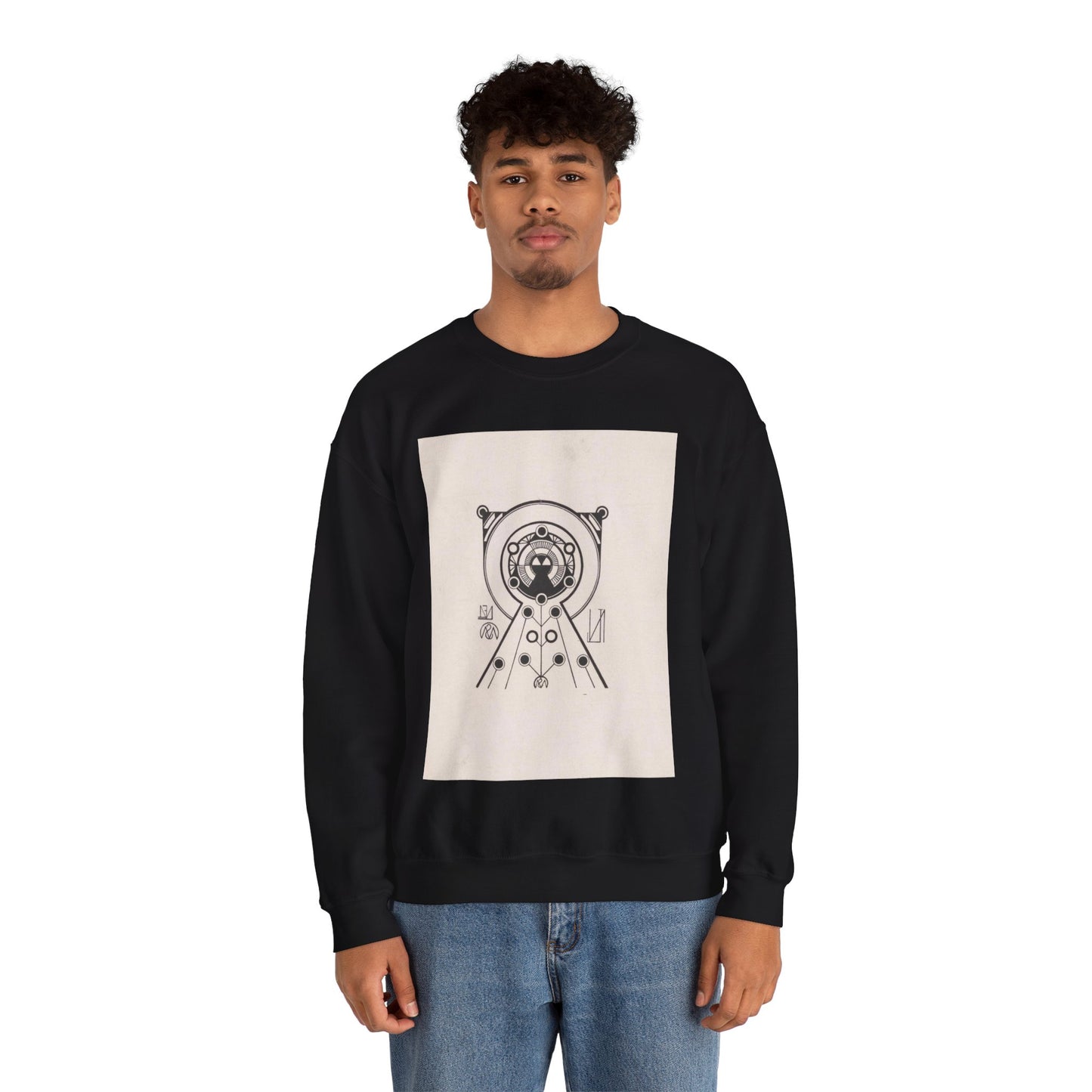 Samuel Jessurun de Mesquita - Ex libris van JFN Black Heavy Blend Adult Crew Neck SweatShirt