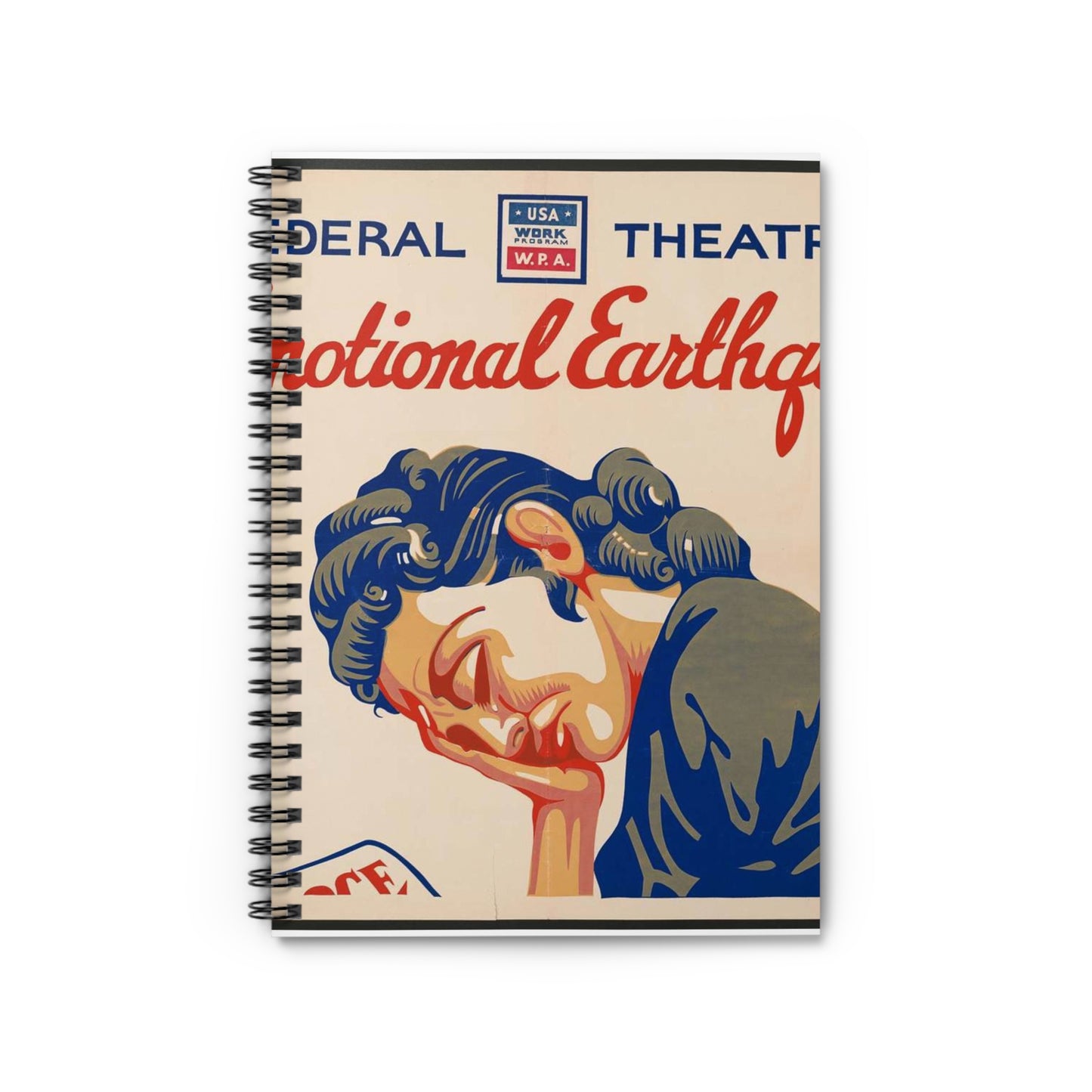 A Bill of Divorcement - Public domain poster, Music division, Library of Congress Spiral Bound Ruled Notebook with Printed Cover