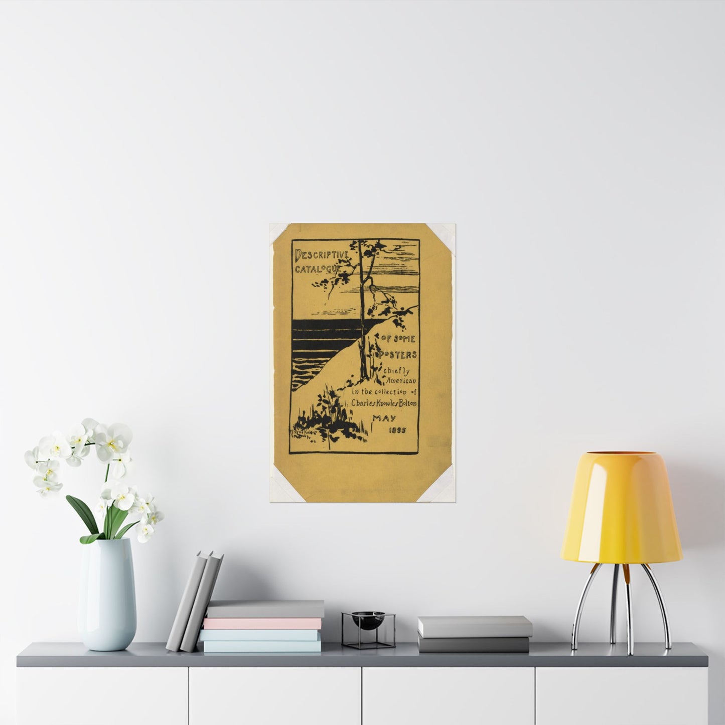 Descriptive catalogue of some posters chiefly American in the collection of Charles Knowles Bolton, May 1895 High Quality Matte Wall Art Poster for Home, Office, Classroom