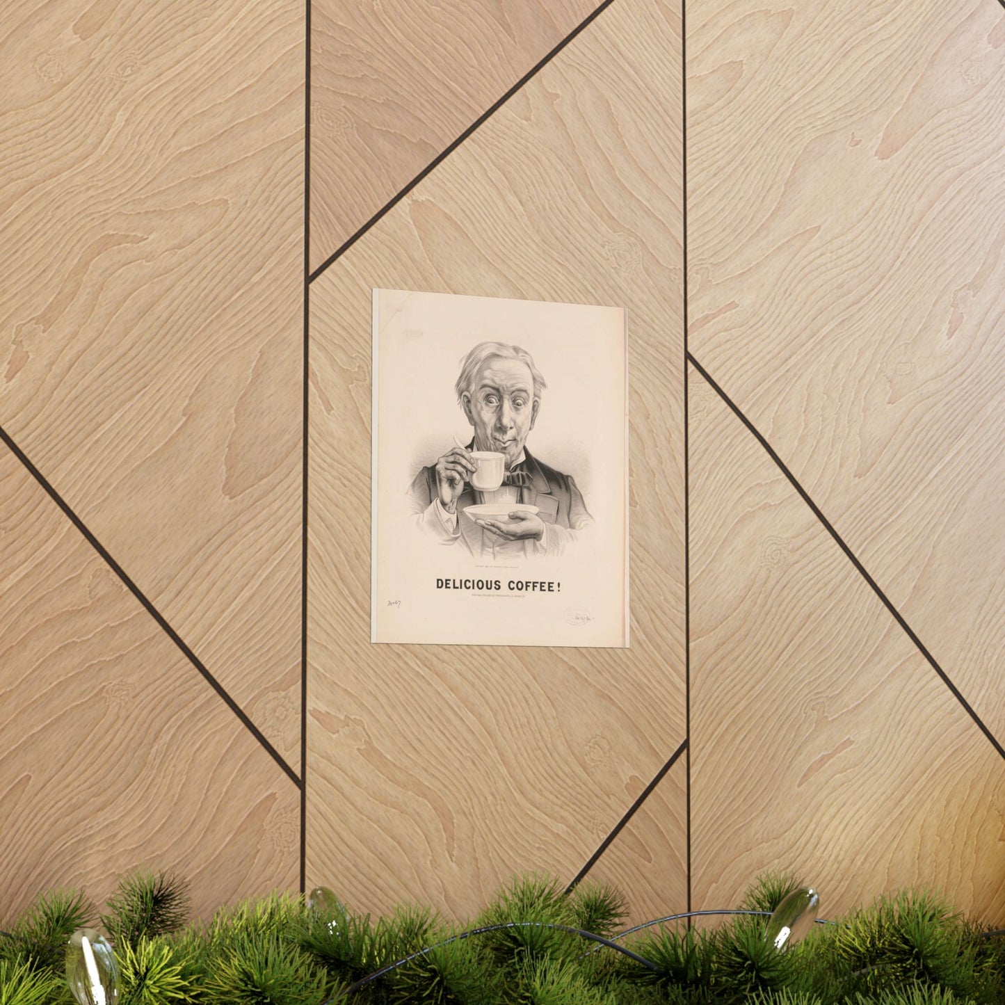 Delicious Coffee! - Print, Library of Congress collection High Quality Matte Wall Art Poster for Home, Office, Classroom