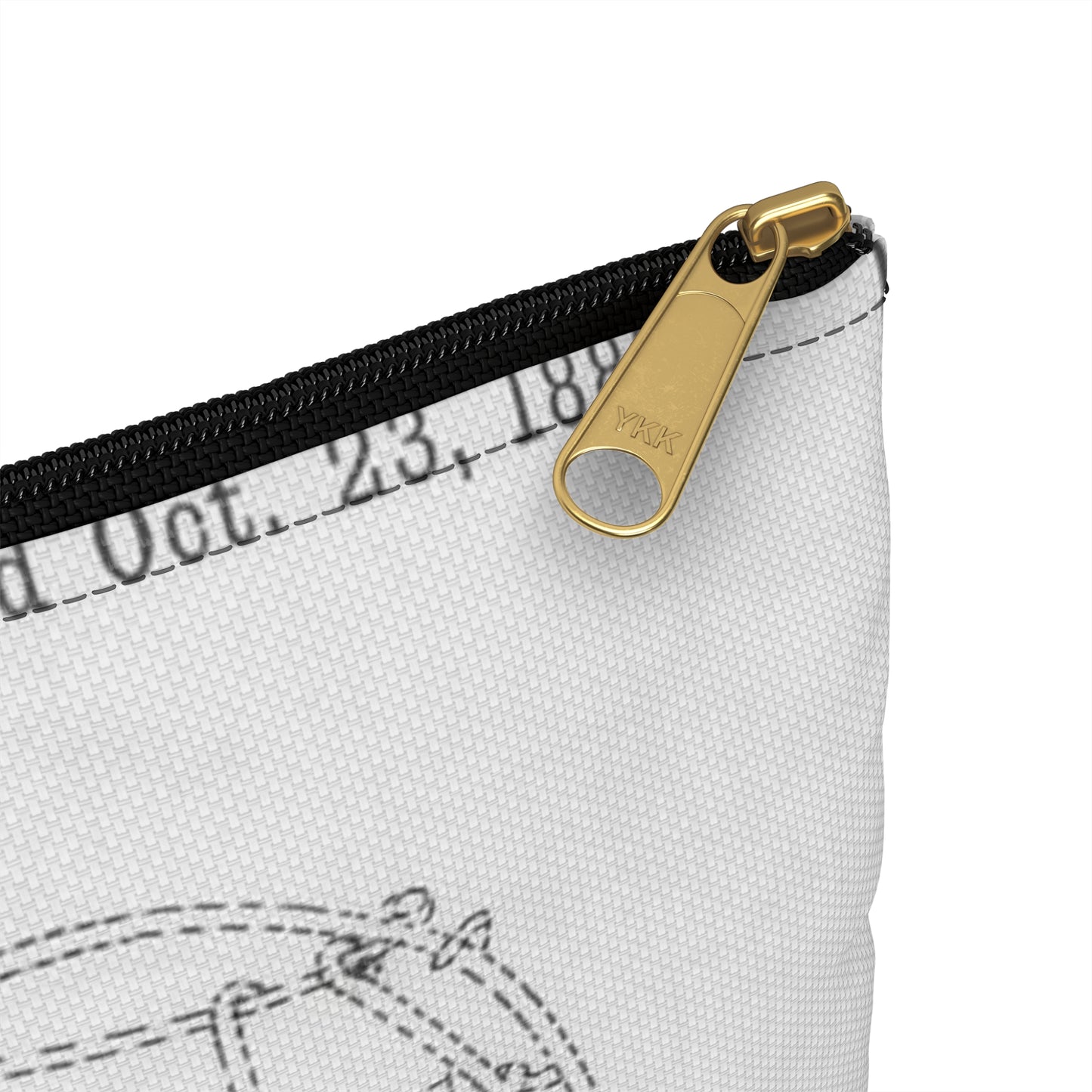 Patent drawing - Drawing of a "Mask for Base Ball Catchers" Public domain image Large Organizer Pouch with Black Zipper