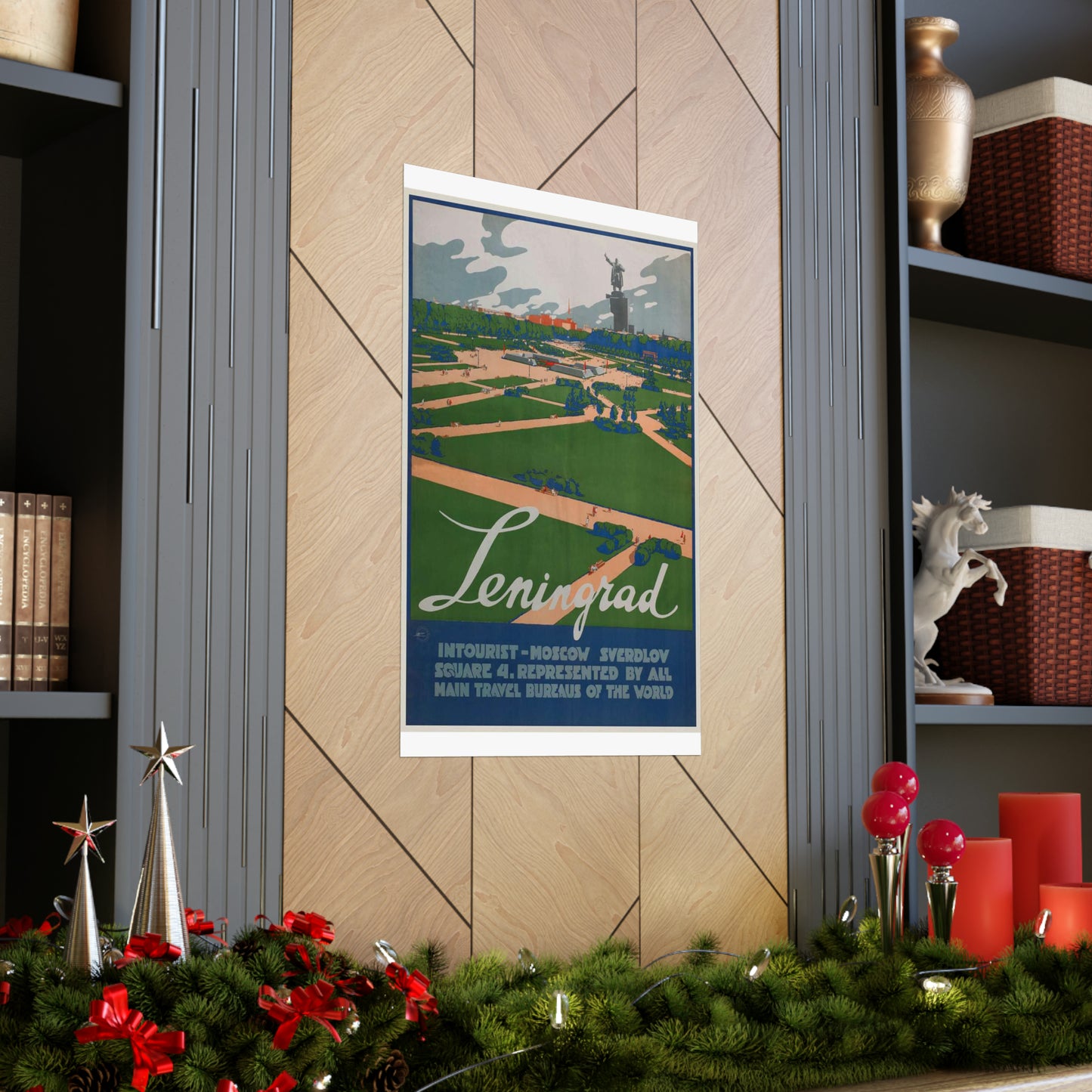 Leningrad (Travel poster), Art Deco Poster High Quality Matte Wall Art Poster for Home, Office, Classroom