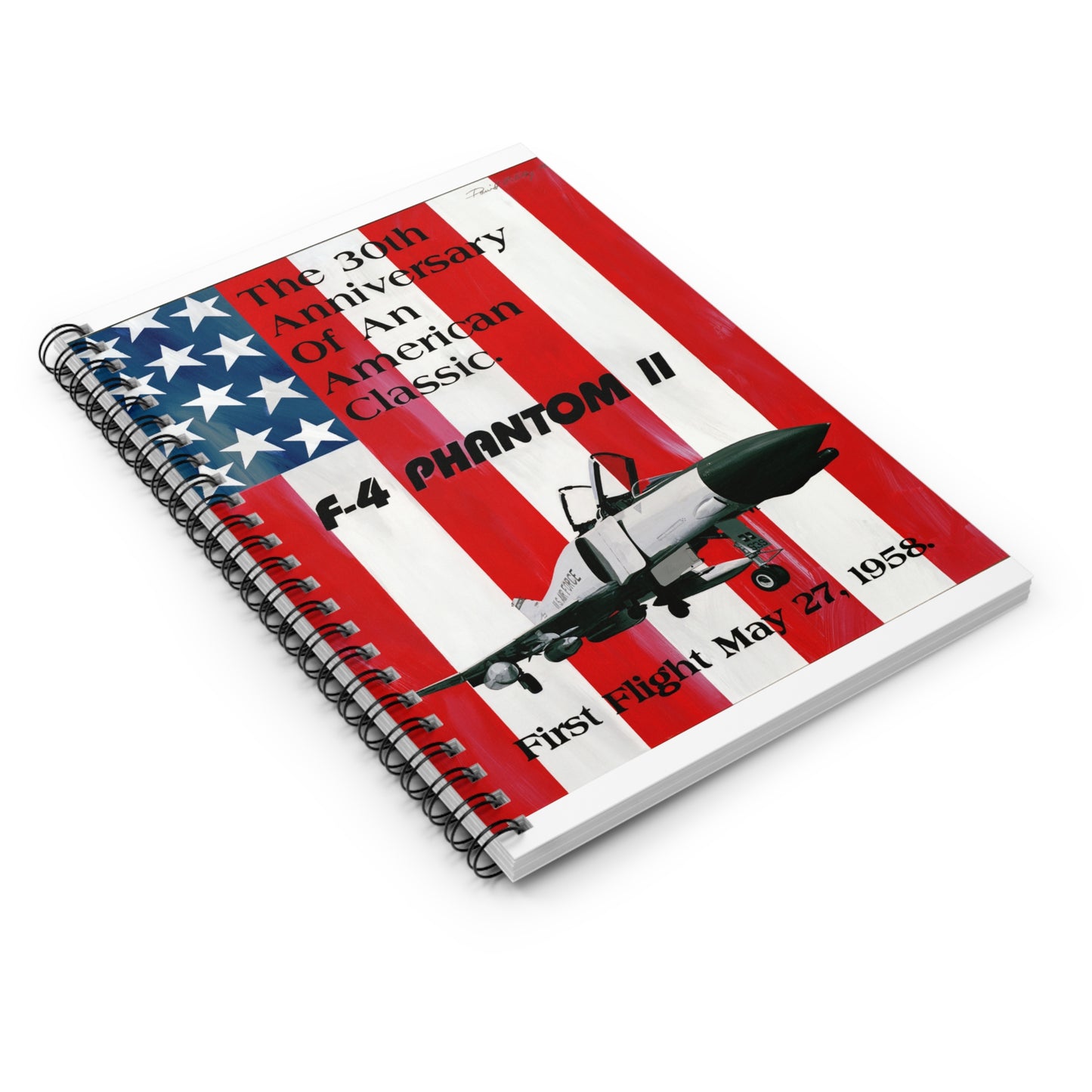 Artwork: "American Classic". Artist: David Zlotky, US Air Force Art Collection Spiral Bound Ruled Notebook with Printed Cover