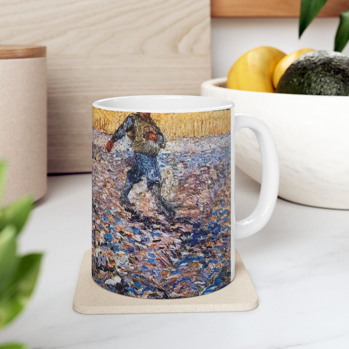 The Sower - My Dream - A painting of a man in a field Beautiful Novelty Ceramic Coffee Mug 11oz