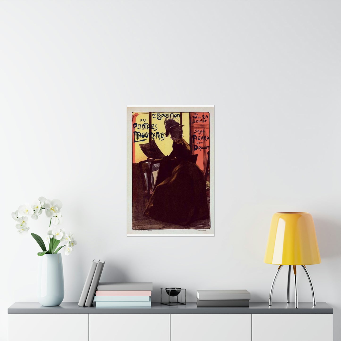 Affiche pour la "2e Exposition des Peintres-Lithographes". High Quality Matte Wall Art Poster for Home, Office, Classroom
