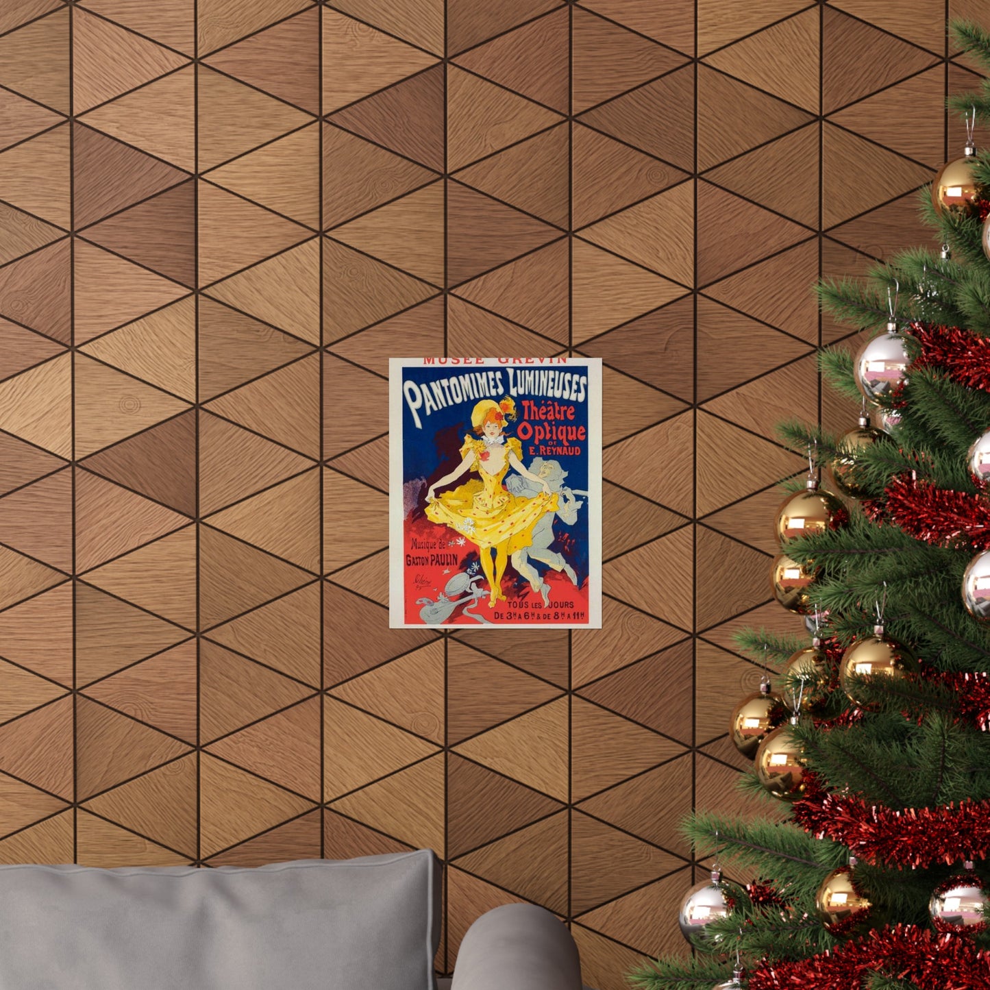 Affiche pour le Musée Grévin, "Pantomimes lumineuses". High Quality Matte Wall Art Poster for Home, Office, Classroom