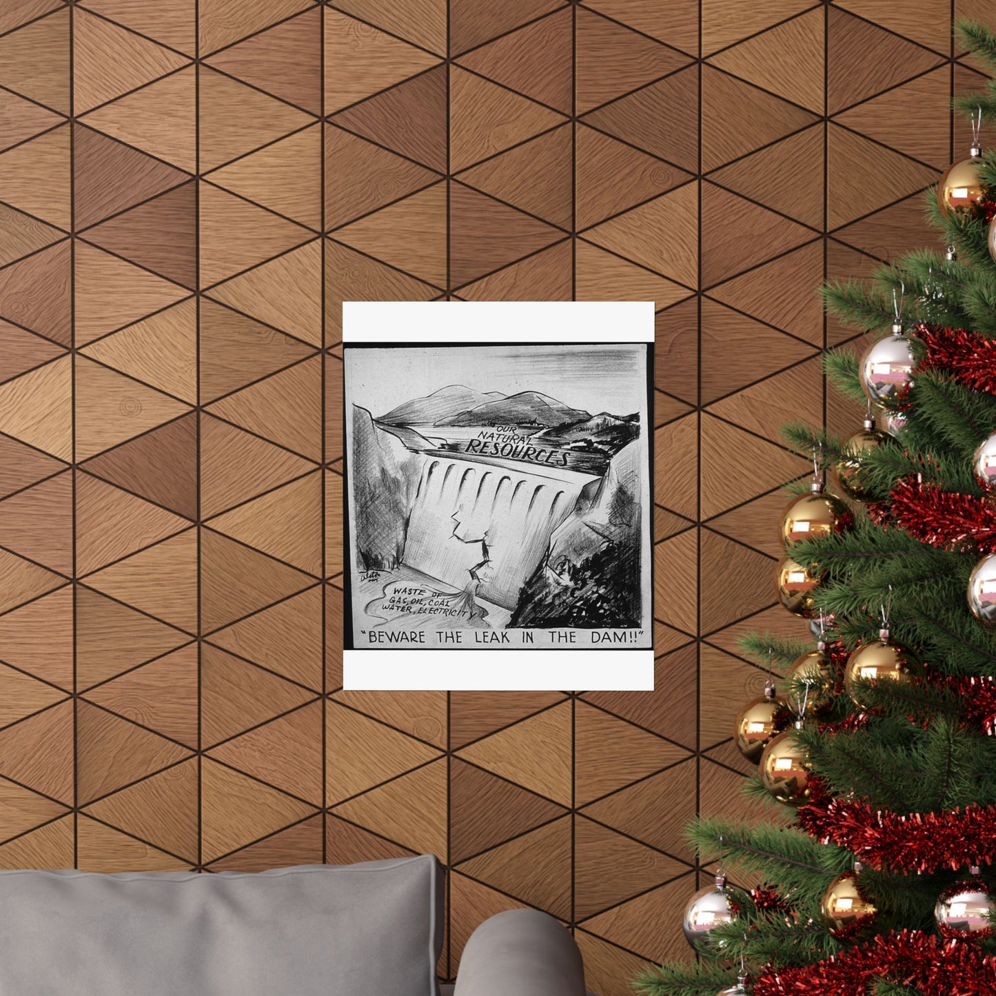 "BEWARE OF THE LEAK IN THE DAM!!" High Quality Matte Wall Art Poster for Home, Office, Classroom