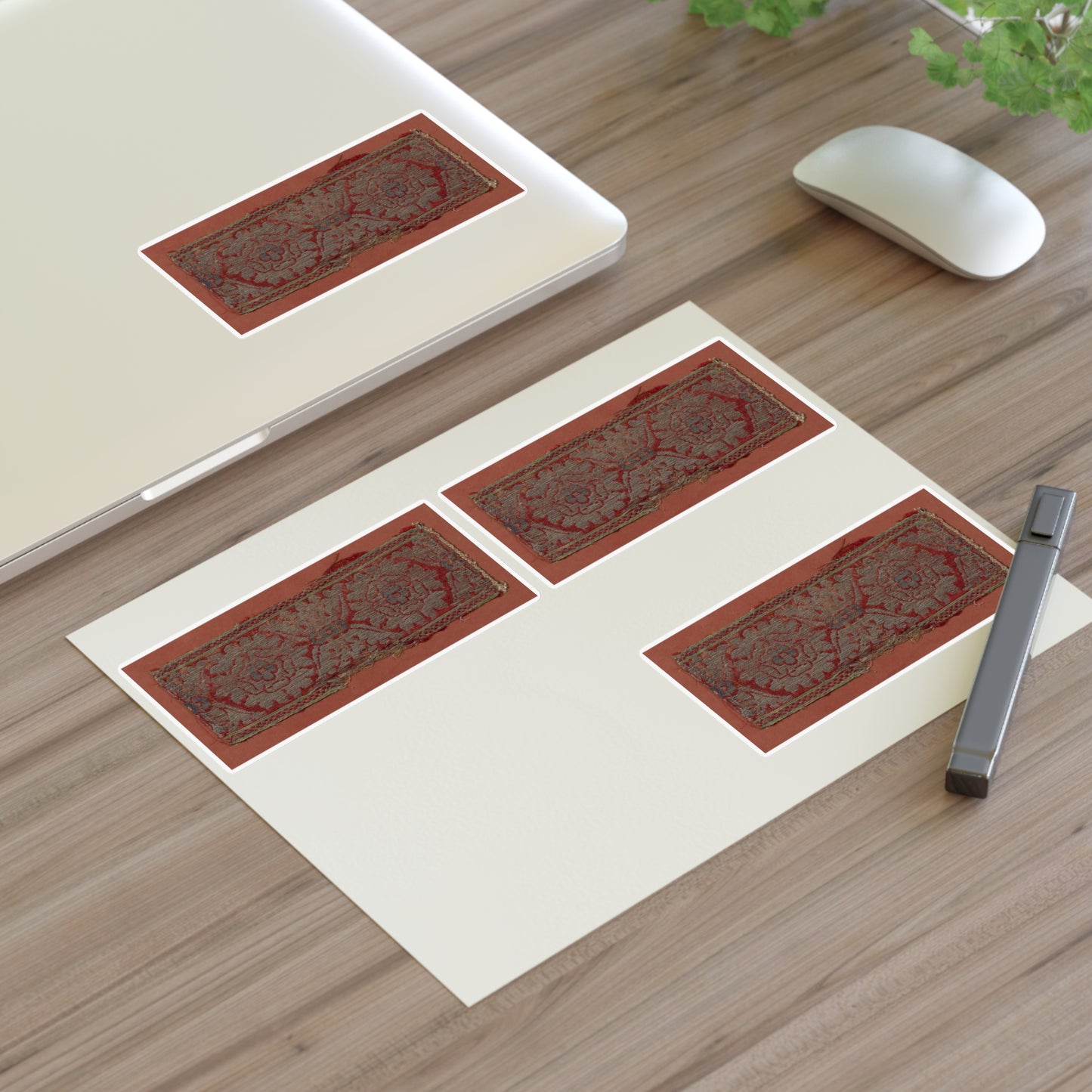 Satin Weaving Silk Border, Italy Laminated UV Protective Vinyl Stickers