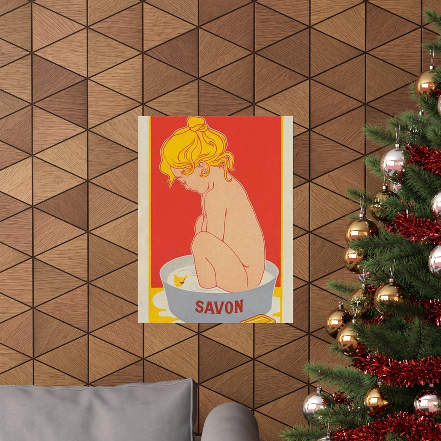 Affiche belge pour le "Savon Starlight". High Quality Matte Wall Art Poster for Home, Office, Classroom