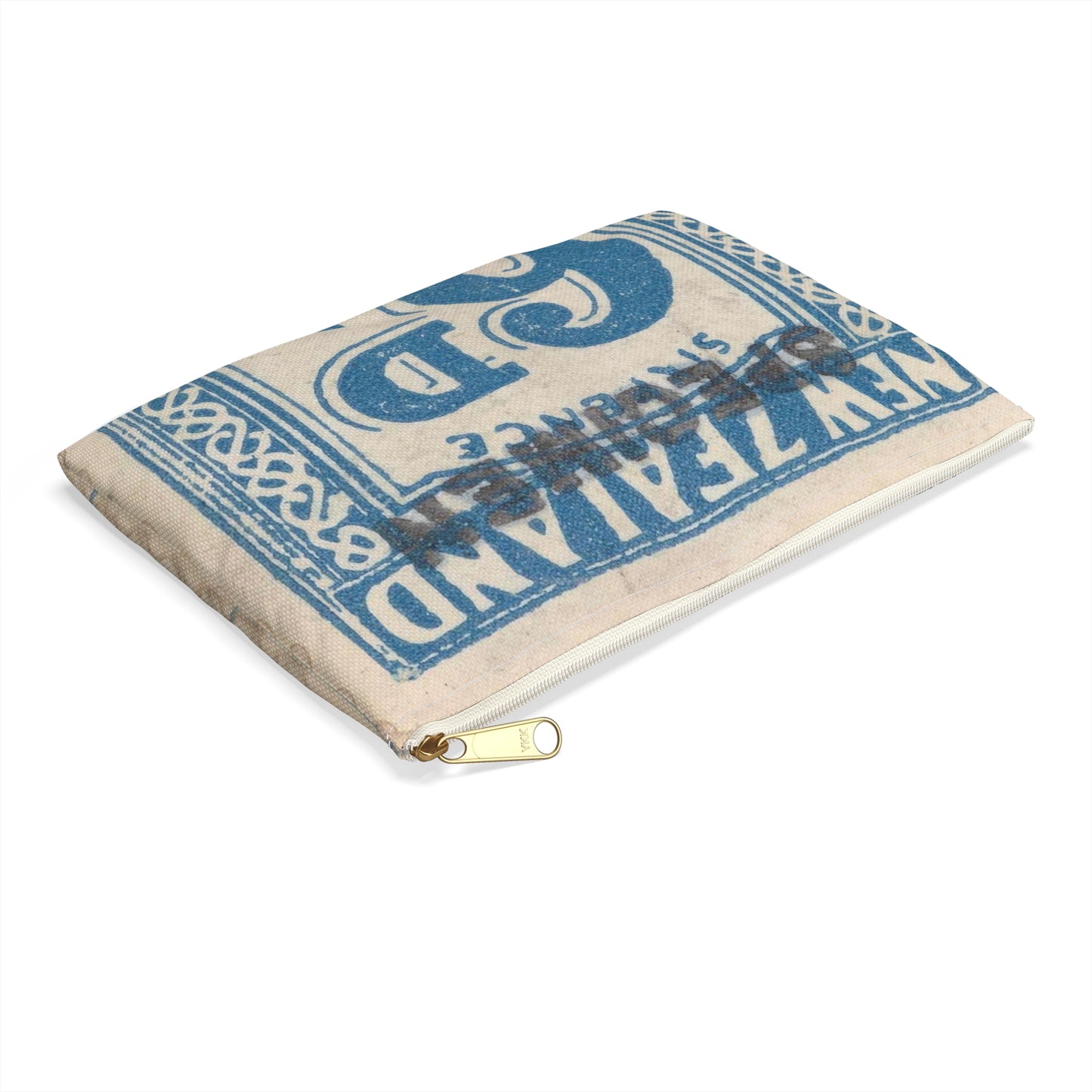 Six penny Unemployment Relief stamp overprinted 'Specimen' Large Organizer Pouch with Black Zipper