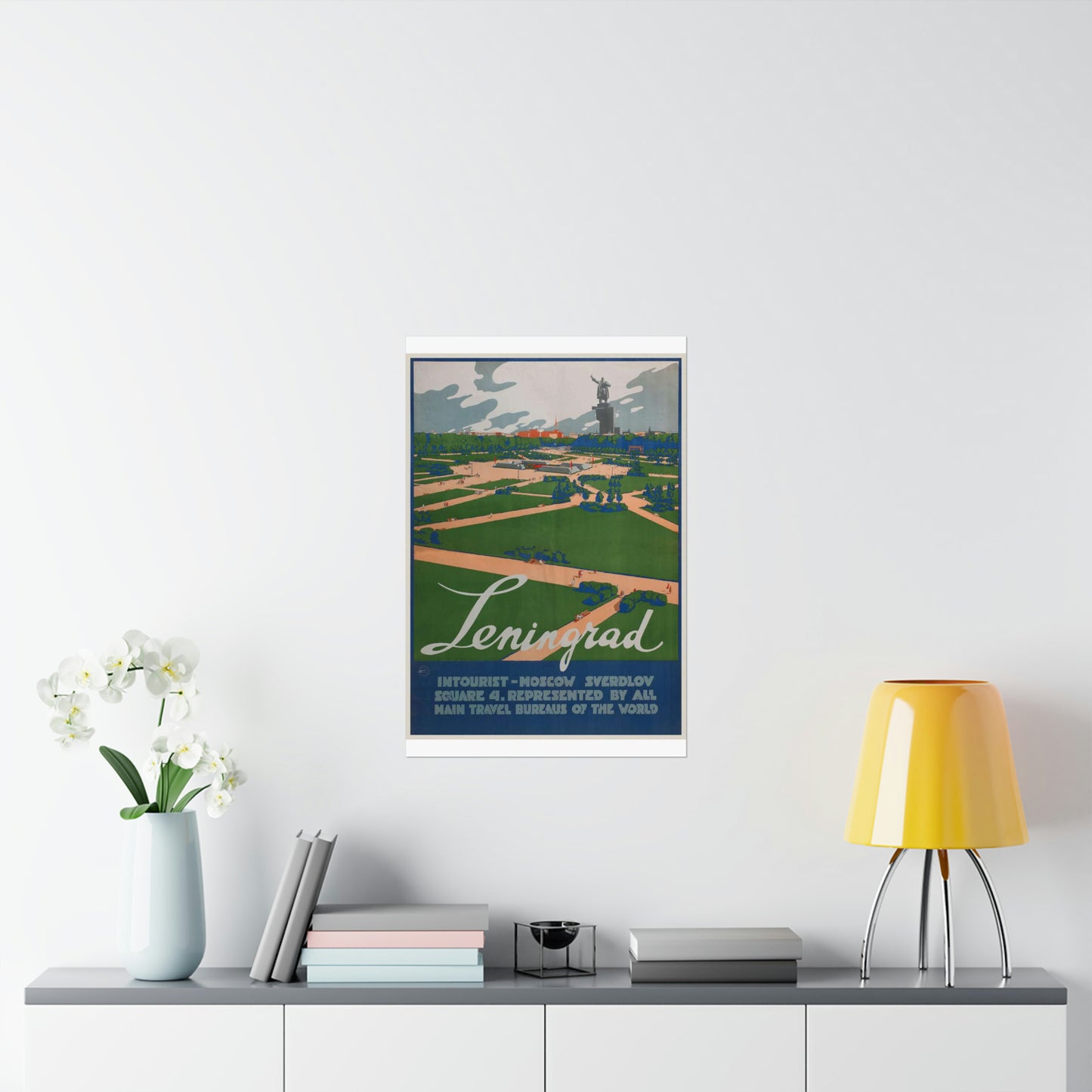 Leningrad (Travel poster), Art Deco Poster High Quality Matte Wall Art Poster for Home, Office, Classroom