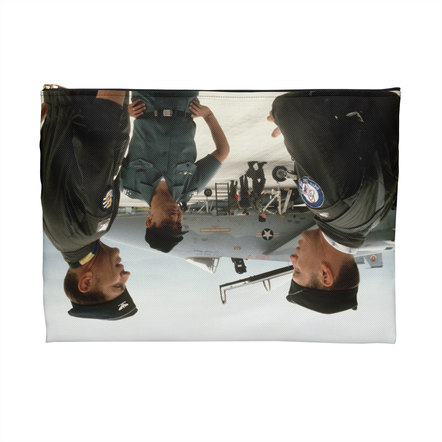 Upon his arrival, LTC Tom Barber (left), is greeted by Exercise Cope North '81-3 directors, COL George Peacock and Japanese Air SelF Defense Force COL V. Nomura - Accessory Pouch