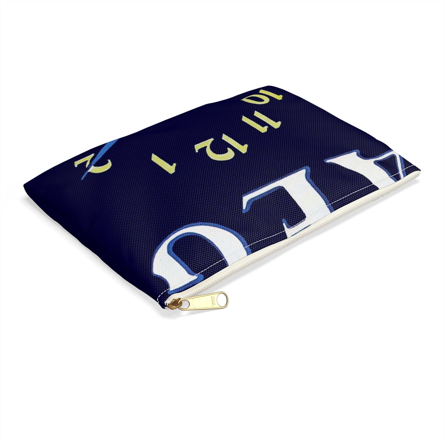 Advertisement Poster: 118aeg - Art Deco public domain image Large Organizer Pouch with Black Zipper