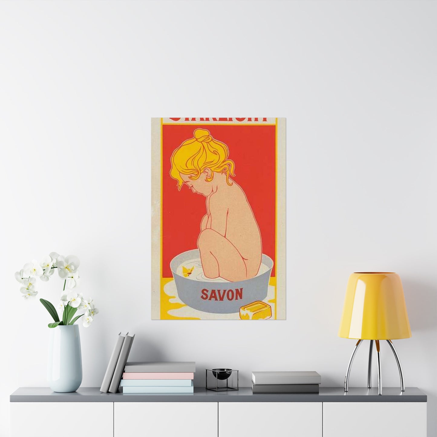 Affiche belge pour le "Savon Starlight". High Quality Matte Wall Art Poster for Home, Office, Classroom