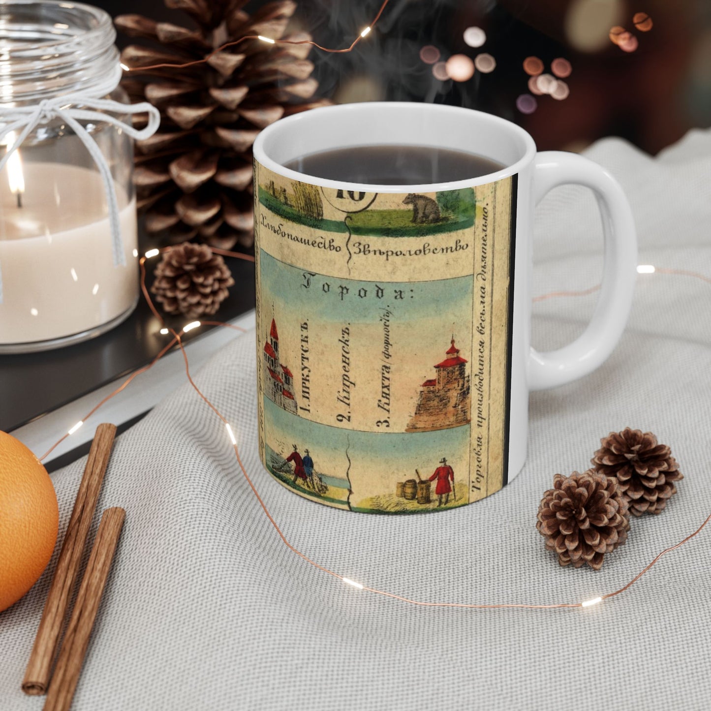 Irkutsk Province, Russian empire, 1856 Beautiful Novelty Ceramic Coffee Mug 11oz