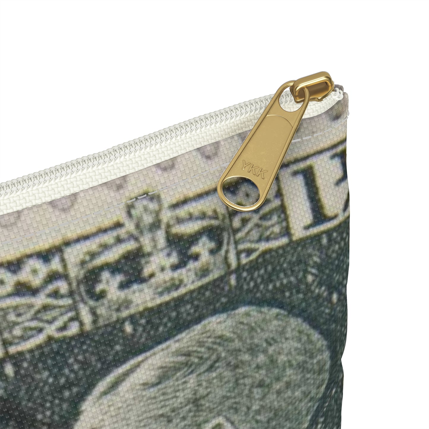Block of one and a half penny 'King George V' definitive stamps in grey slate Large Organizer Pouch with Black Zipper