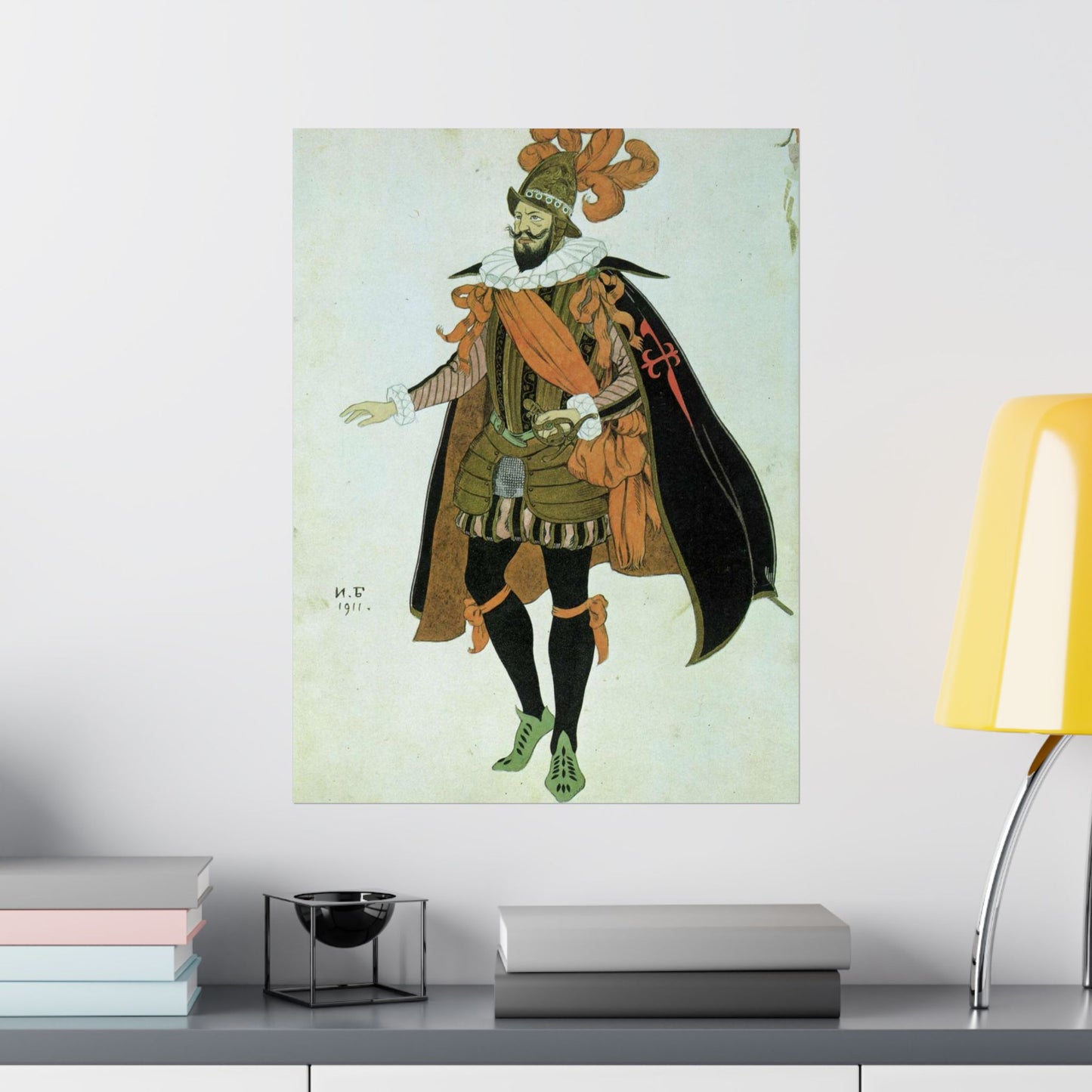 Bilibin Comandor - Art nouveau public domain image High Quality Matte Wall Art Poster for Home, Office, Classroom