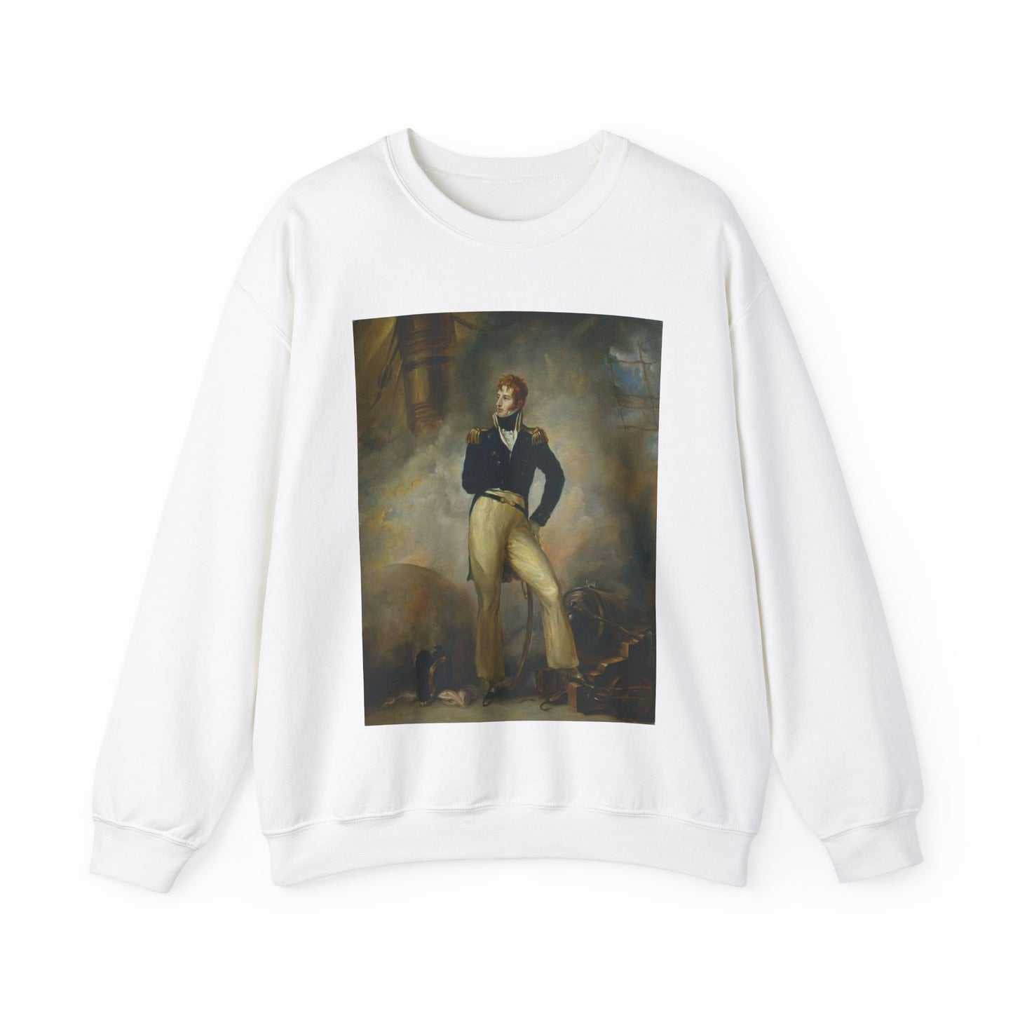 Lord Cochrane 1807 - Public domain painting White Heavy Blend Adult Crew Neck SweatShirt