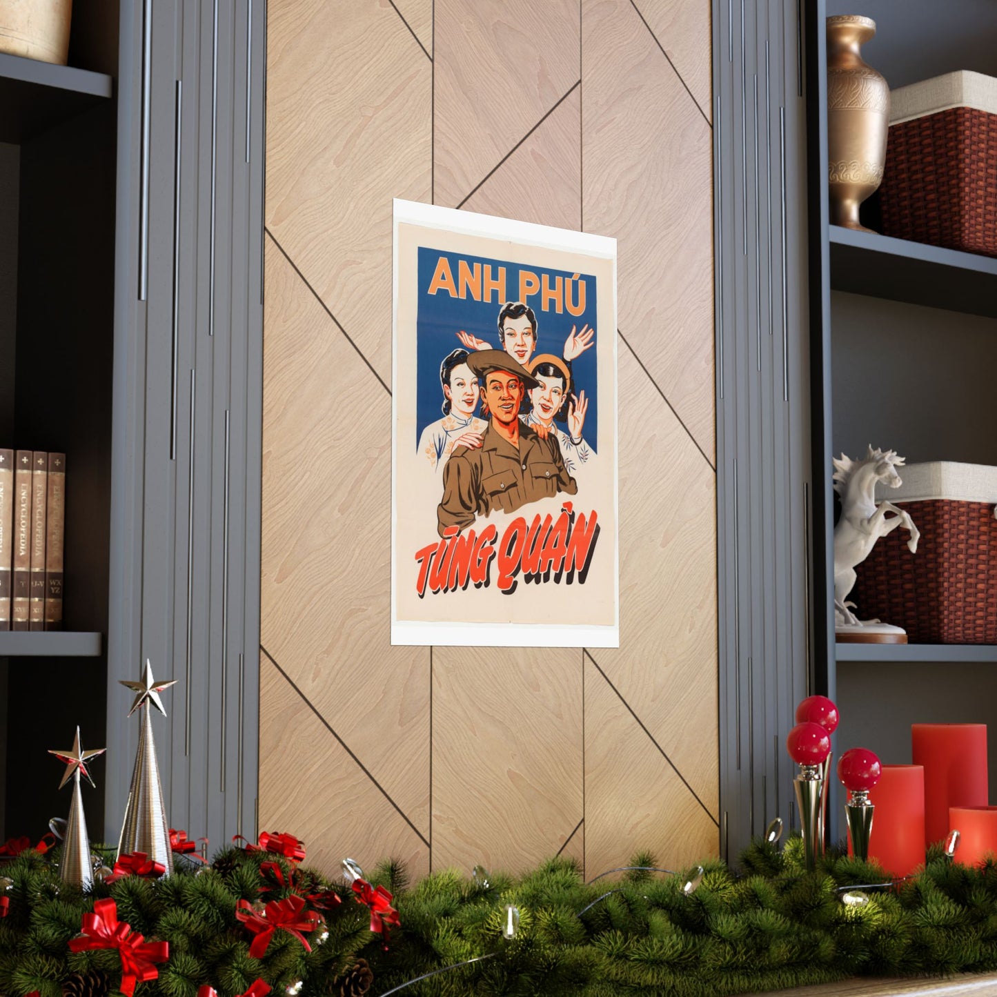 Viet Poster #5, Cold War American Propaganda poster High Quality Matte Wall Art Poster for Home, Office, Classroom