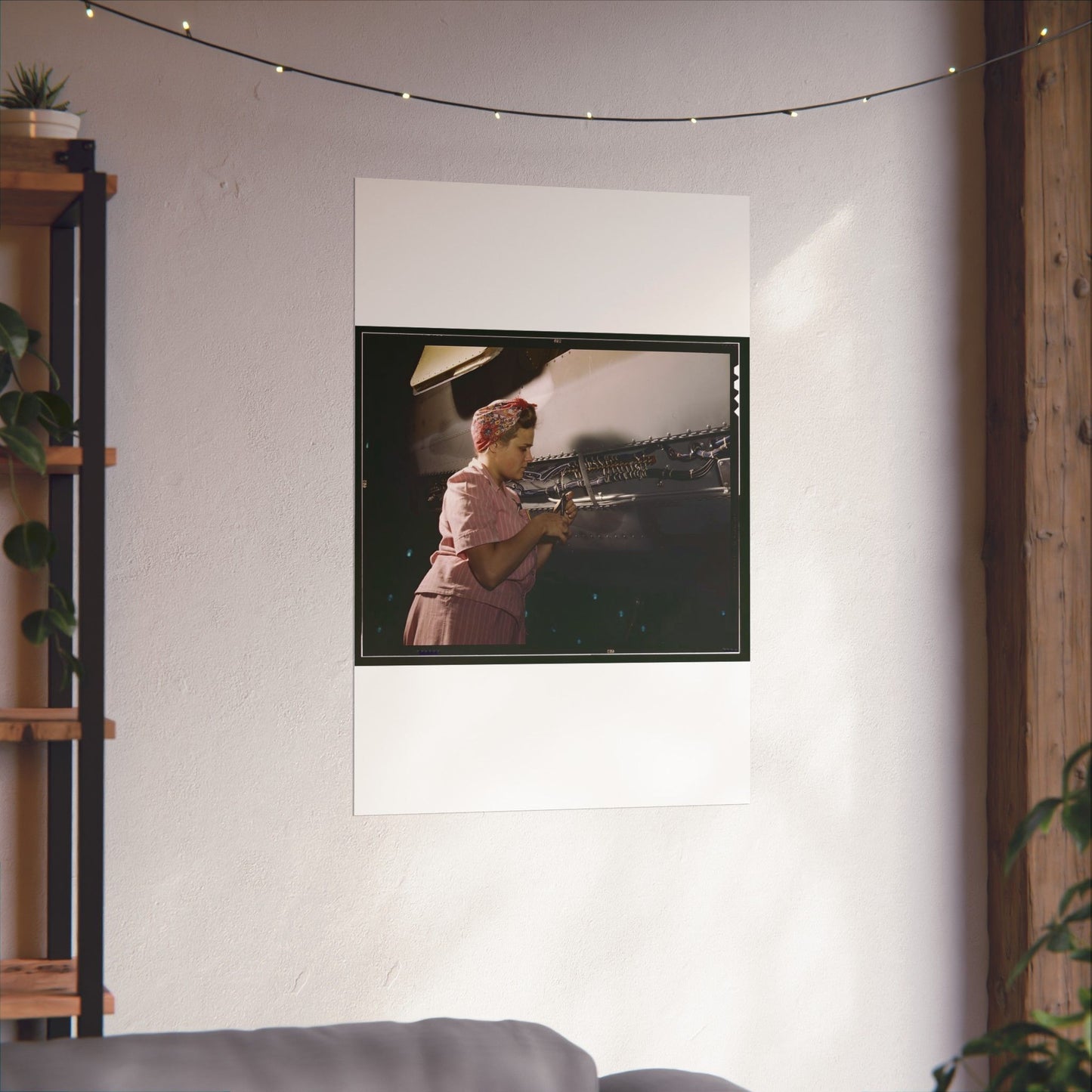 With careful Douglas training, women do accurate electrical assembly and installation work, Douglas Aircraft Company, Long Beach, Calif. High Quality Matte Wall Art Poster for Home, Office, Classroom