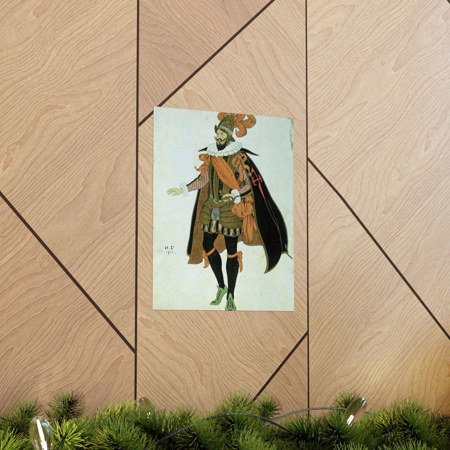 Bilibin Comandor - Art nouveau public domain image High Quality Matte Wall Art Poster for Home, Office, Classroom