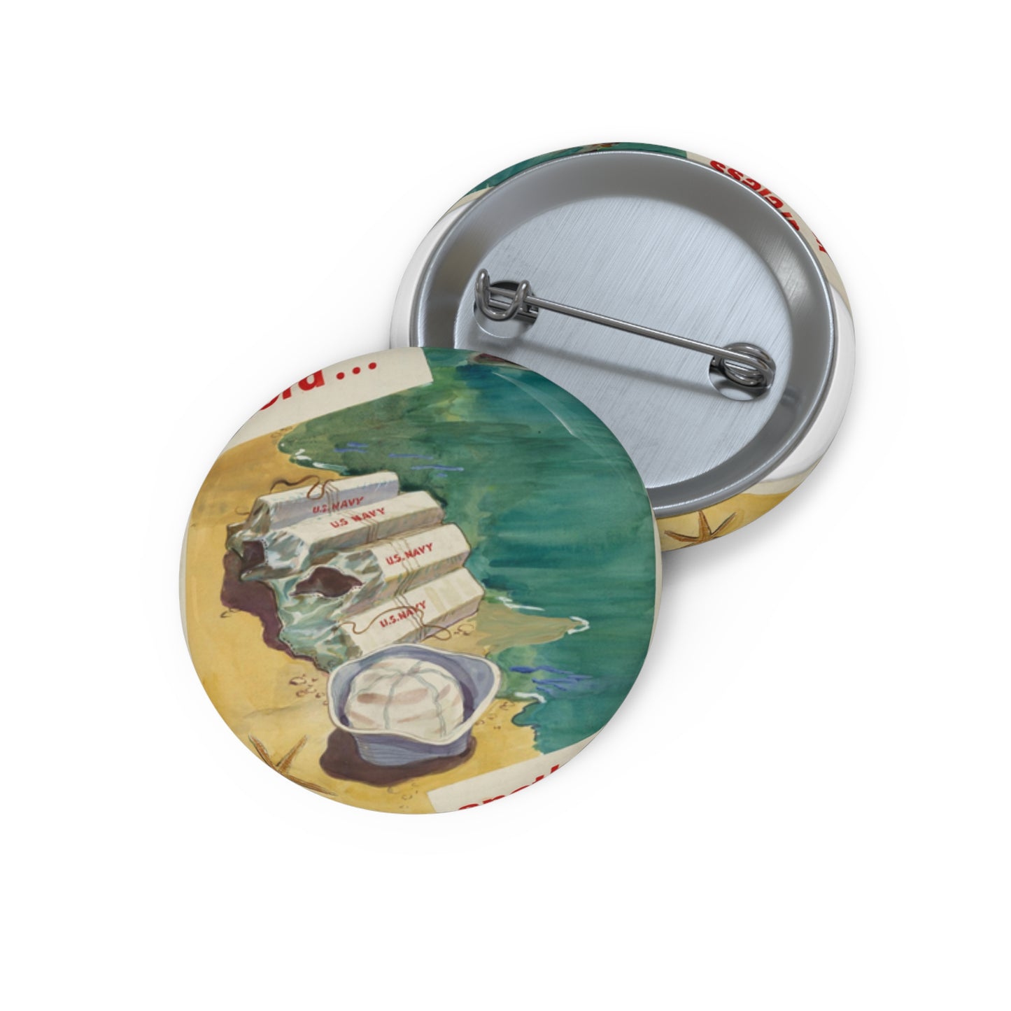 A Careless Word... Another Loss Pin Buttons with Crisp Design