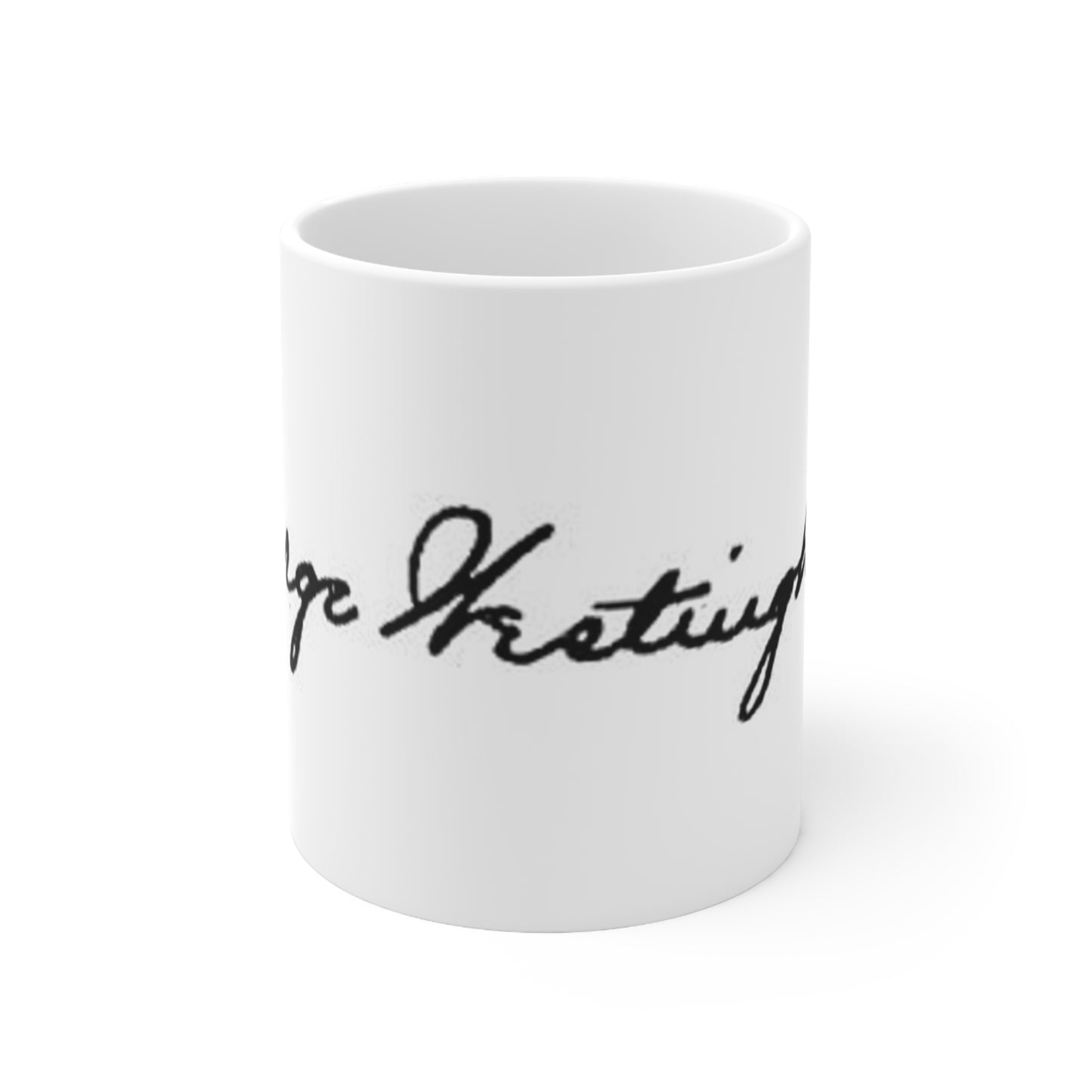 Patent drawing - George Westinghouse signature - . Public domain image Beautiful Novelty Ceramic Coffee Mug 11oz