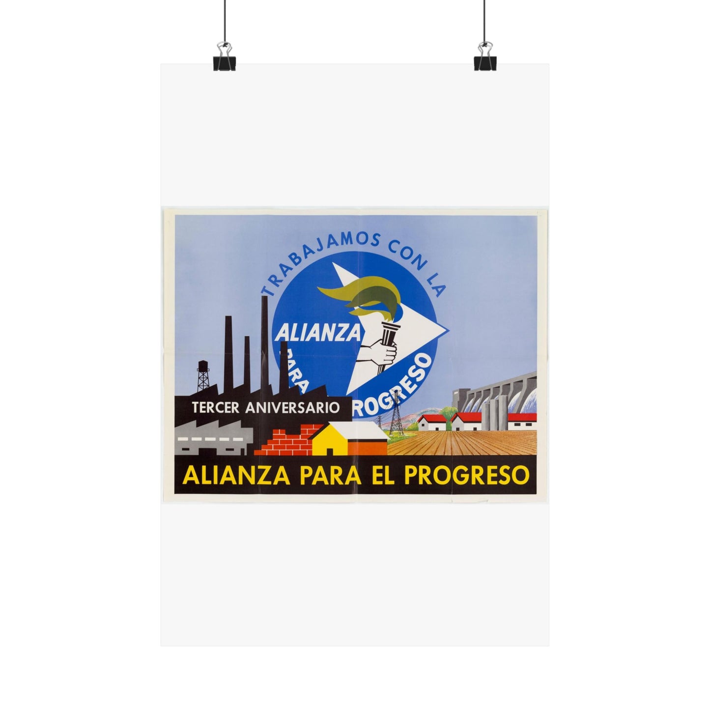 Alliance Posters, Cold War American Propaganda poster High Quality Matte Wall Art Poster for Home, Office, Classroom