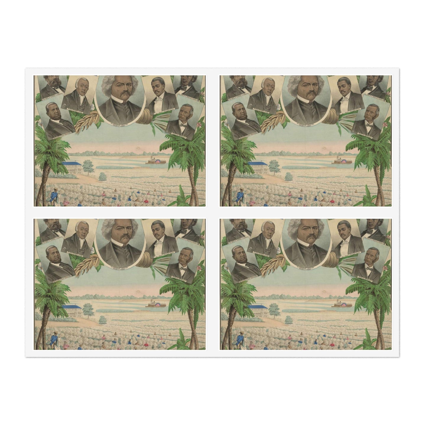 From the plantation to the Senate Laminated UV Protective Vinyl Stickers