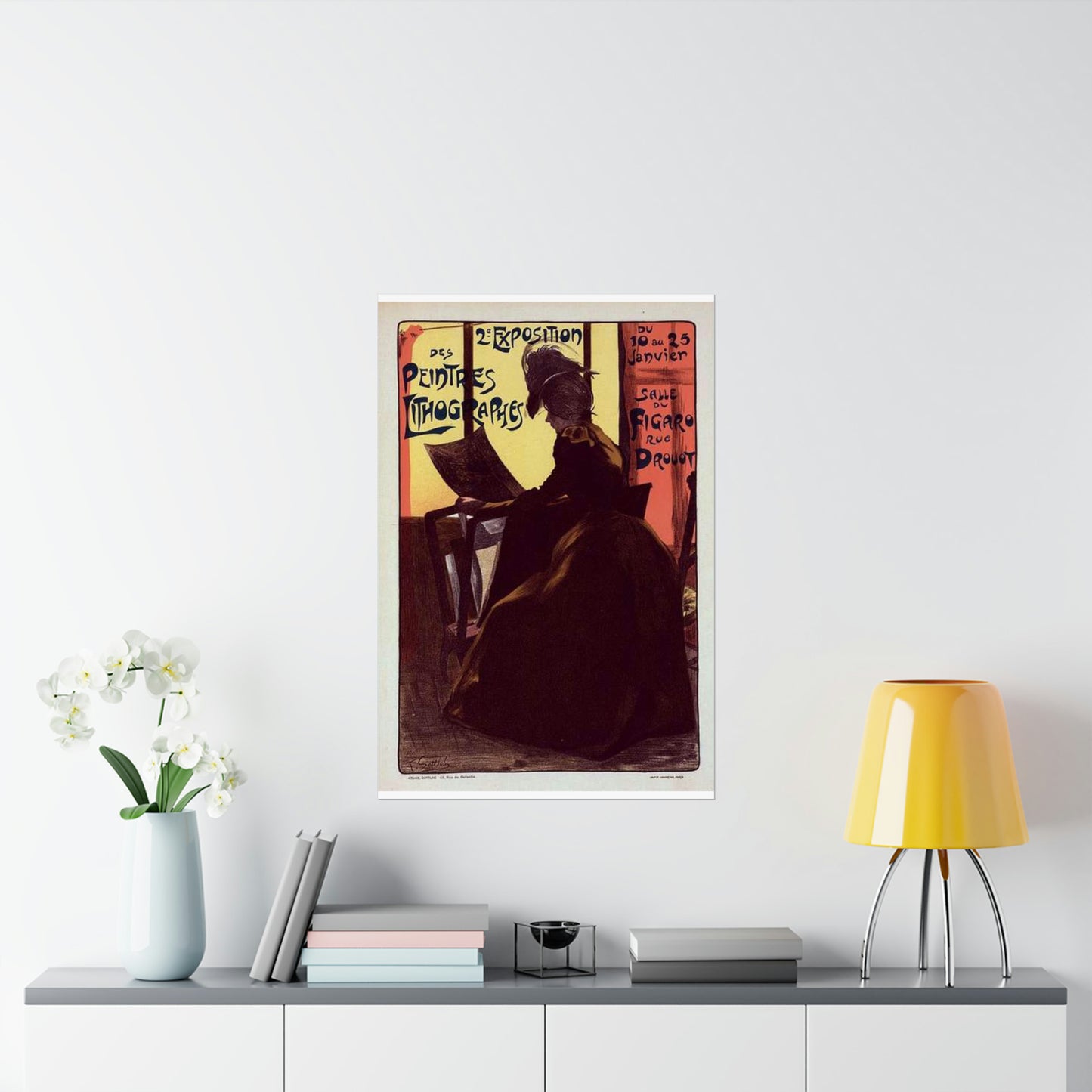 Affiche pour la "2e Exposition des Peintres-Lithographes". High Quality Matte Wall Art Poster for Home, Office, Classroom