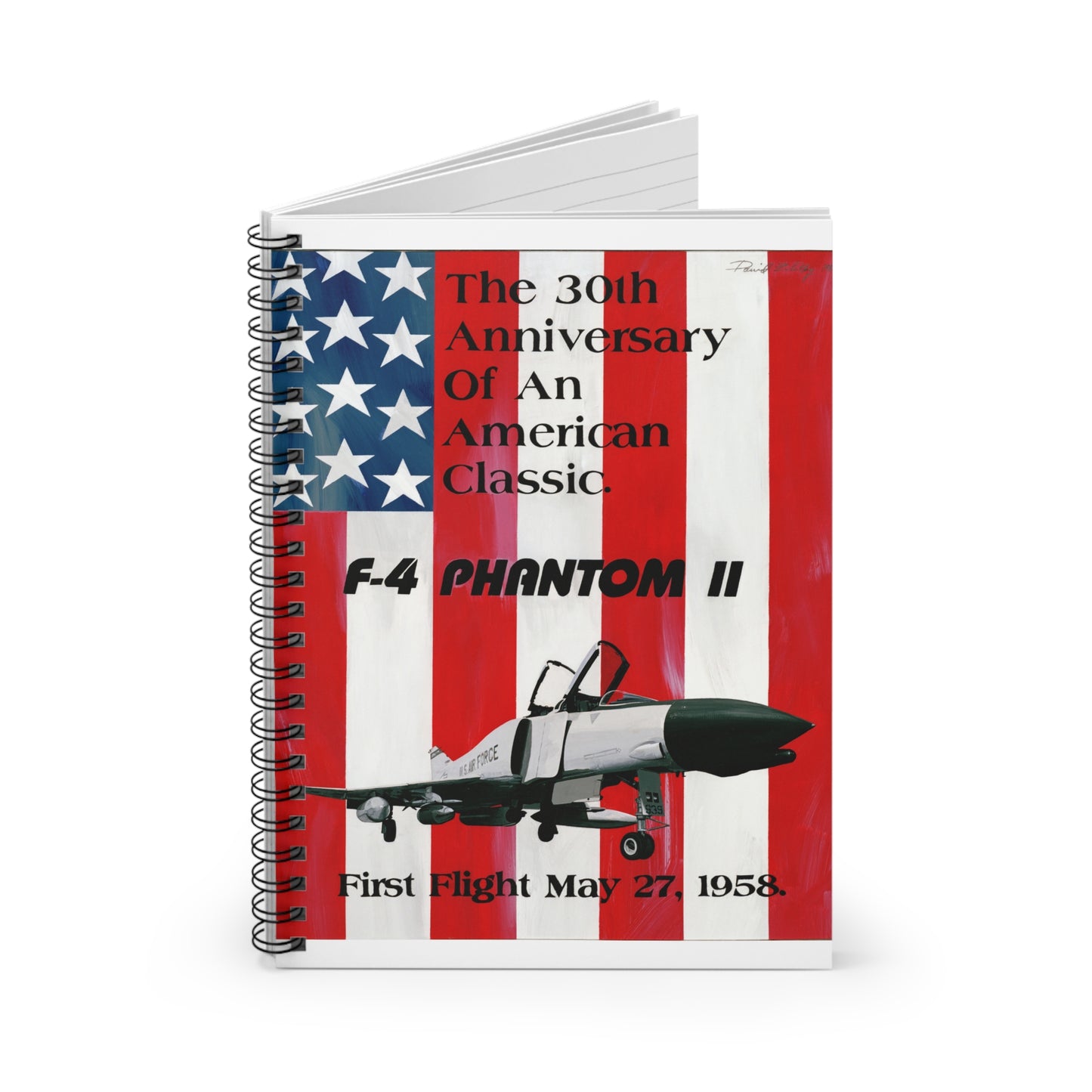 Artwork: "American Classic". Artist: David Zlotky, US Air Force Art Collection Spiral Bound Ruled Notebook with Printed Cover