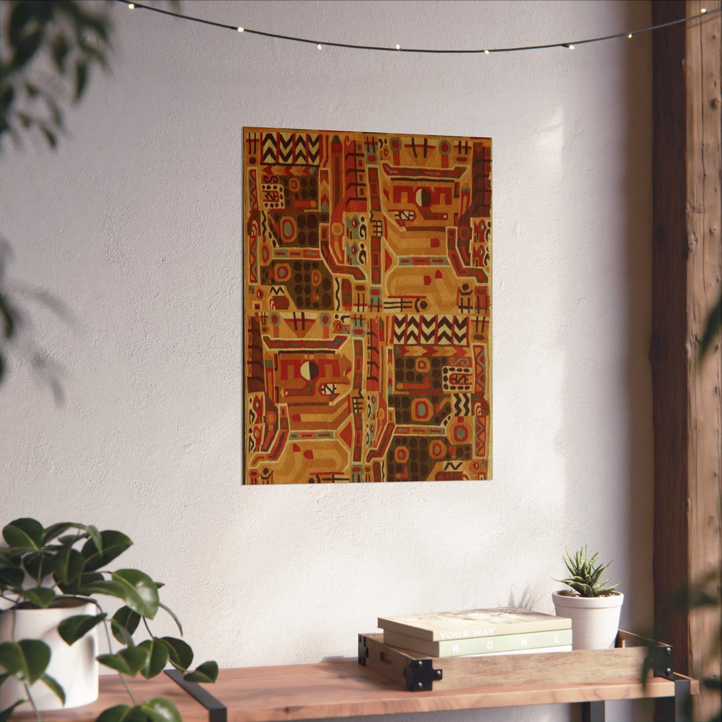 Tunic Fragment, 9th century - Public domain museum image. A rug with a design on it High Quality Matte Wall Art Poster for Home, Office, Classroom