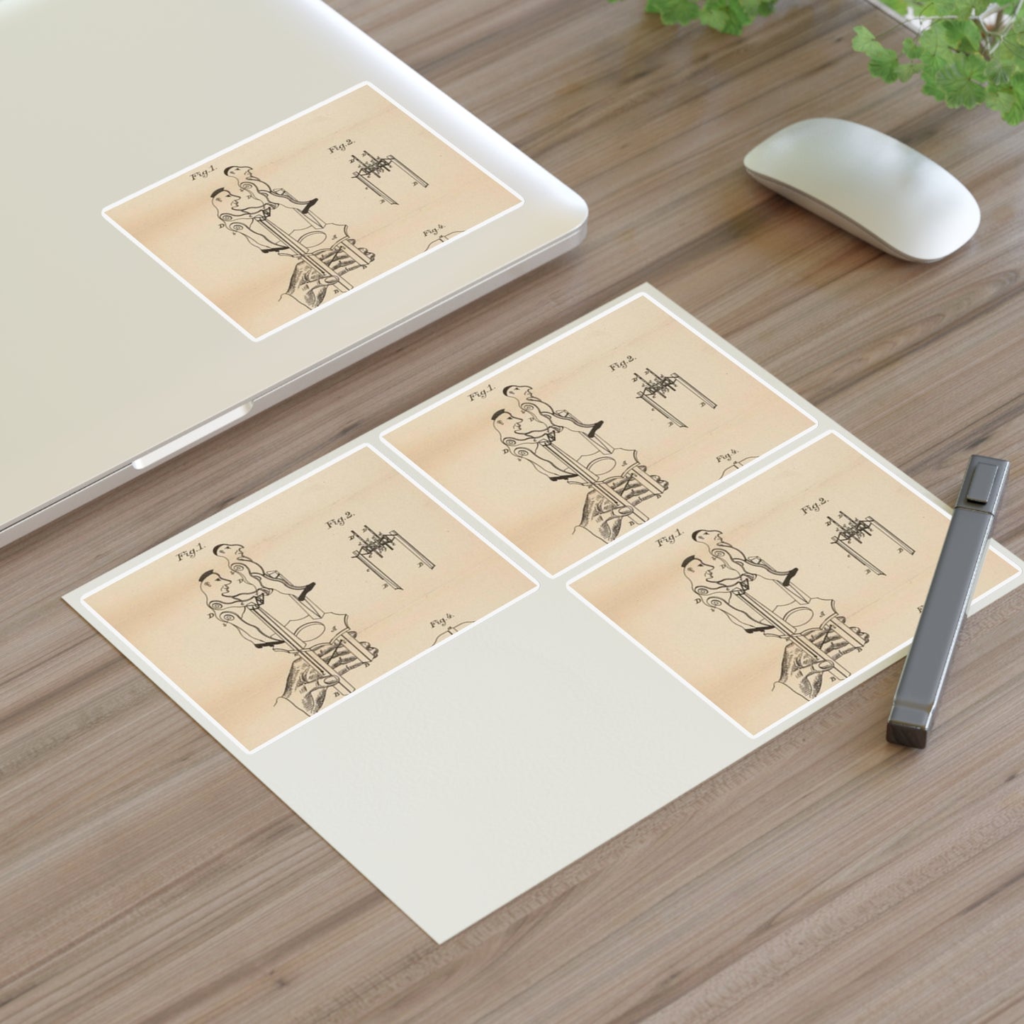 Patent drawing - for a Toy Gymnast Public domain image Laminated UV Protective Vinyl Stickers