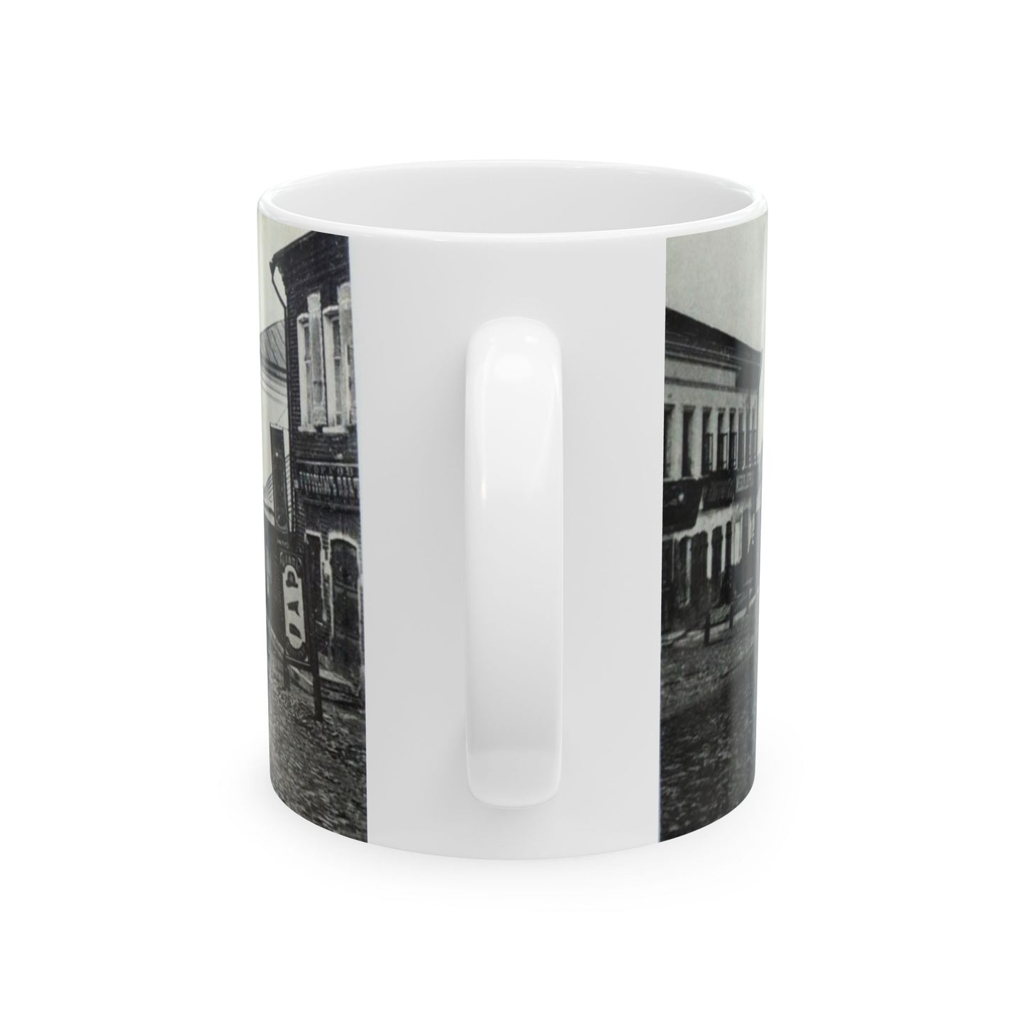Cathedral street and shopping arcade. Kovrov, Vladimir Gubernia, Russia Beautiful Novelty Ceramic Coffee Mug 11oz