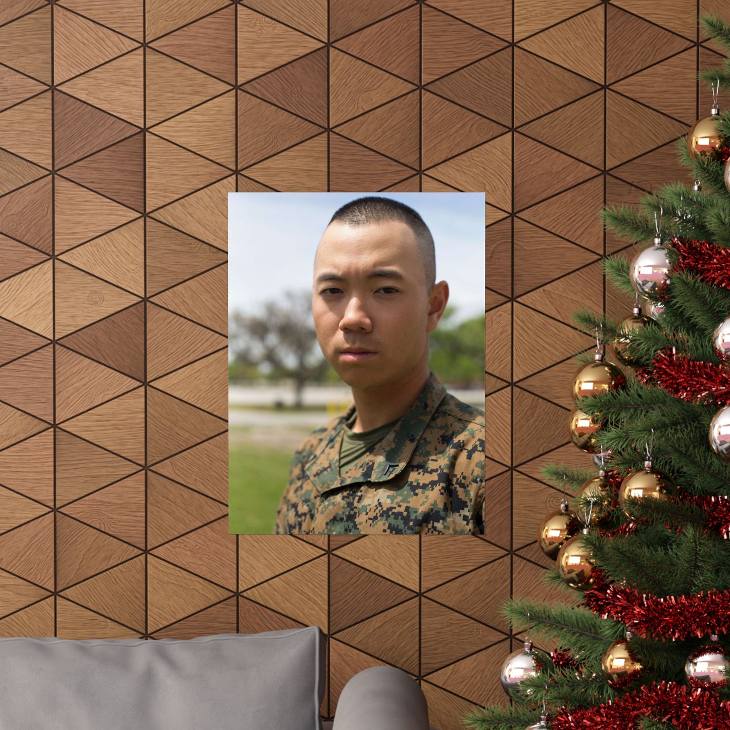 Pfc. Sangmin S. Bae, Platoon 2029, Echo Company, 2nd High Quality Matte Wall Art Poster for Home, Office, Classroom
