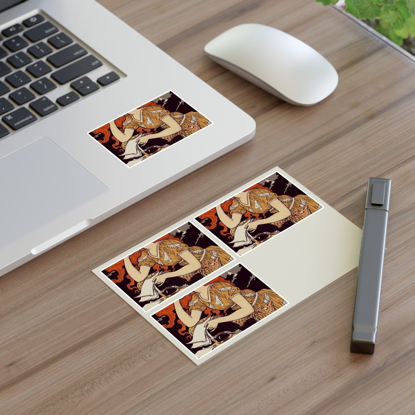 Affiche pour l' "Encre Marquet". Laminated UV Protective Vinyl Stickers