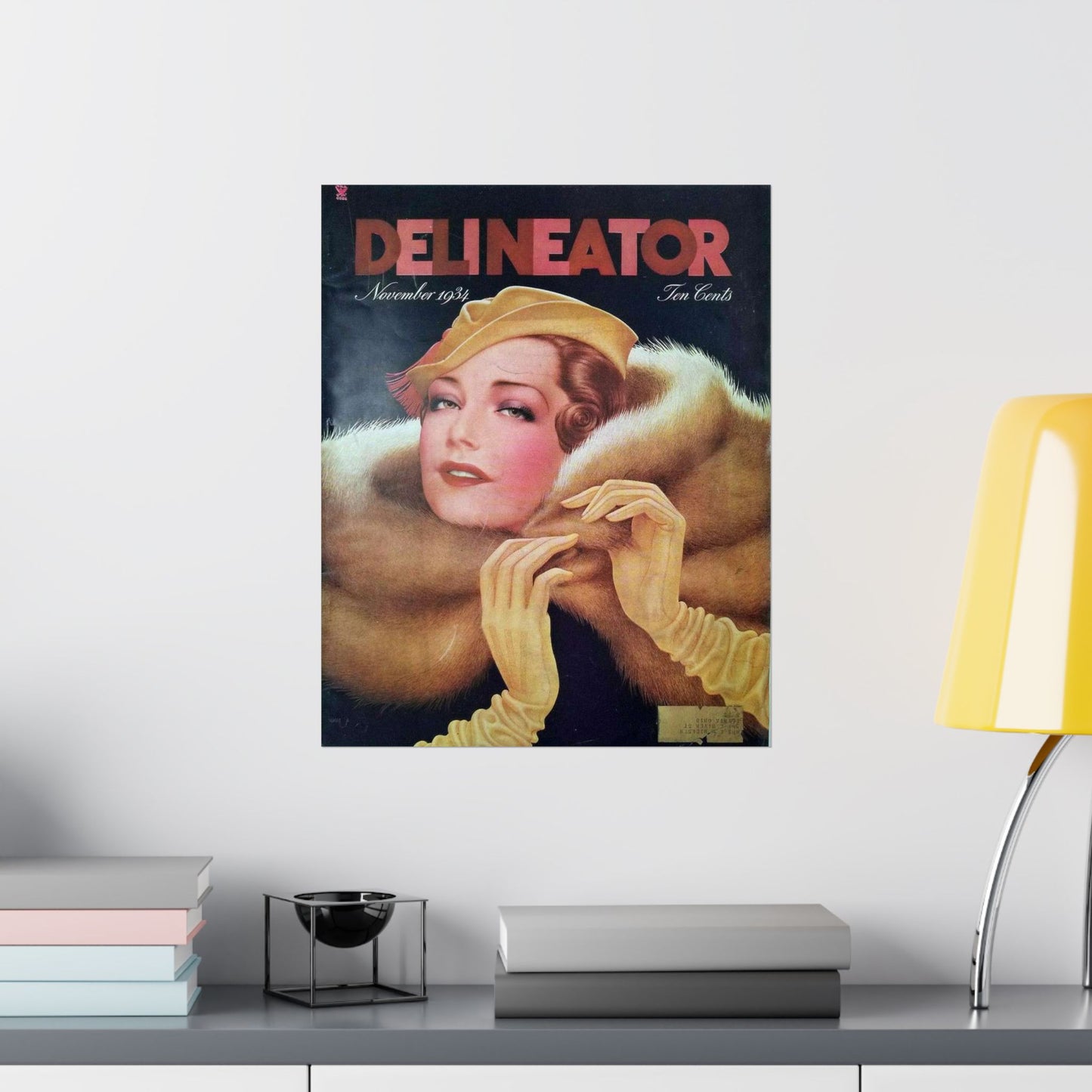 Delineator 1934-11 - Art Deco public domain image High Quality Matte Wall Art Poster for Home, Office, Classroom