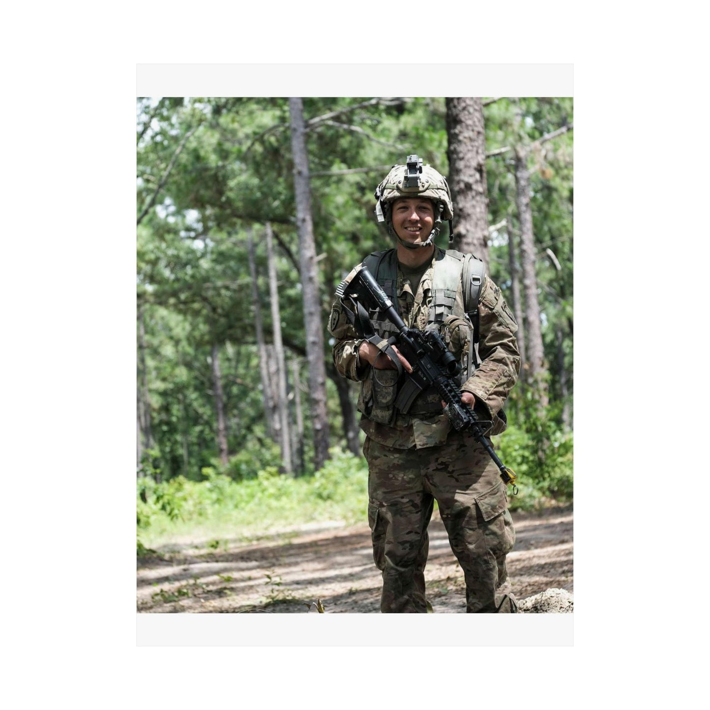 1st Lt. Jamieson Barnes an officer with Headquarters, High Quality Matte Wall Art Poster for Home, Office, Classroom