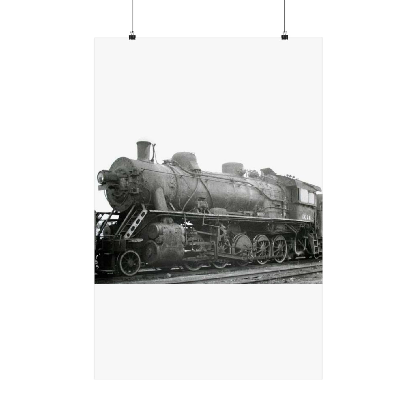 China Railways DK1 2x - Steam locomotive, Public domain image High Quality Matte Wall Art Poster for Home, Office, Classroom