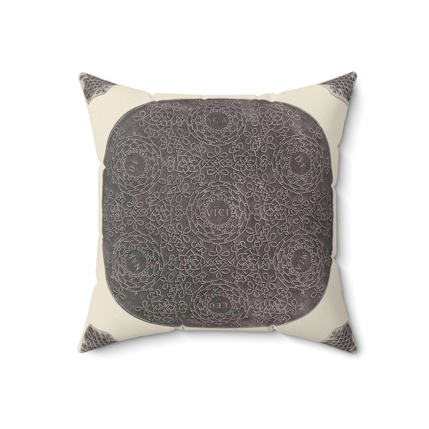 Leonardo da Vinci - Fourth Knot Decorative Accent Square Pillow